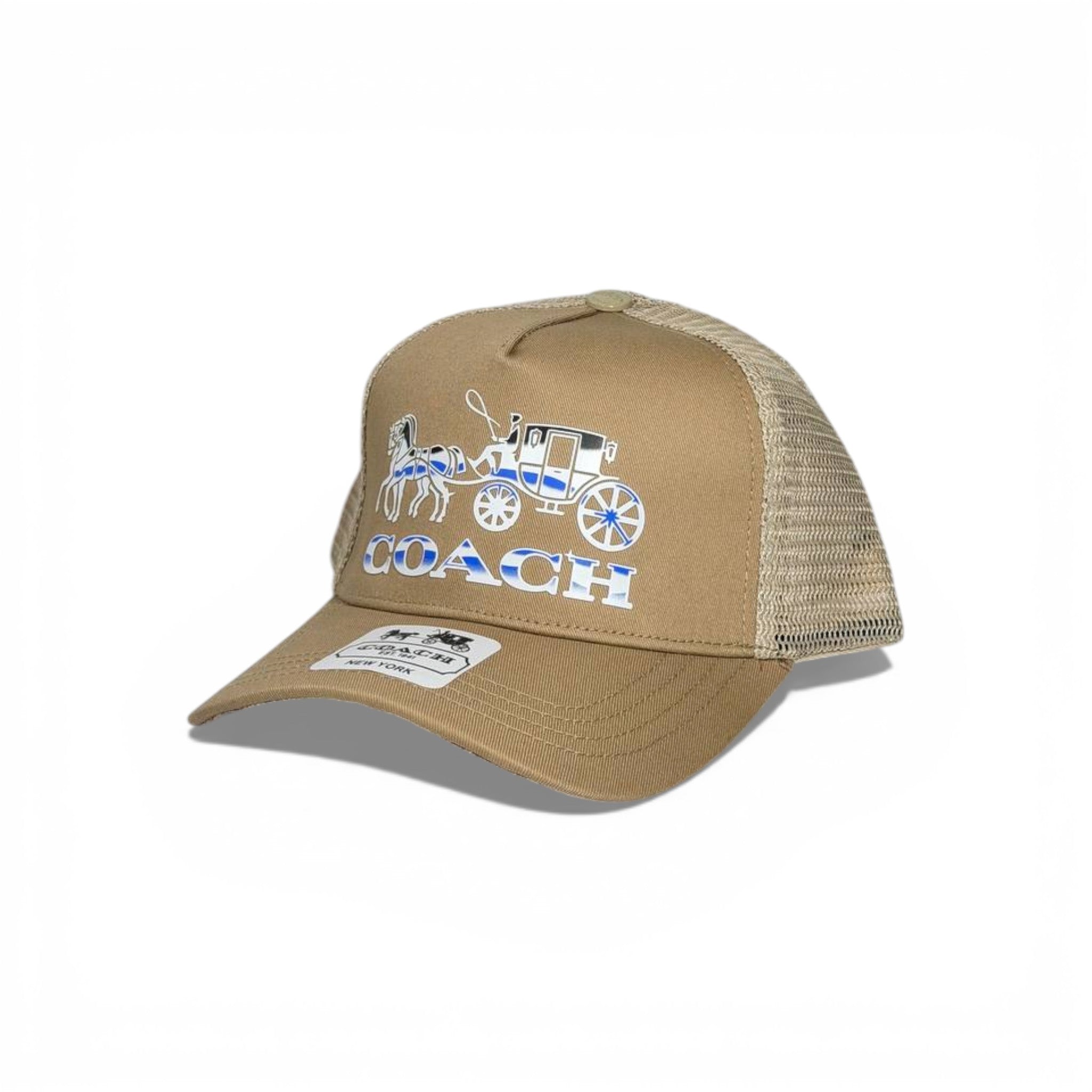 🤎 Coach Brown Heritage Trucker Baseball Cap ✨