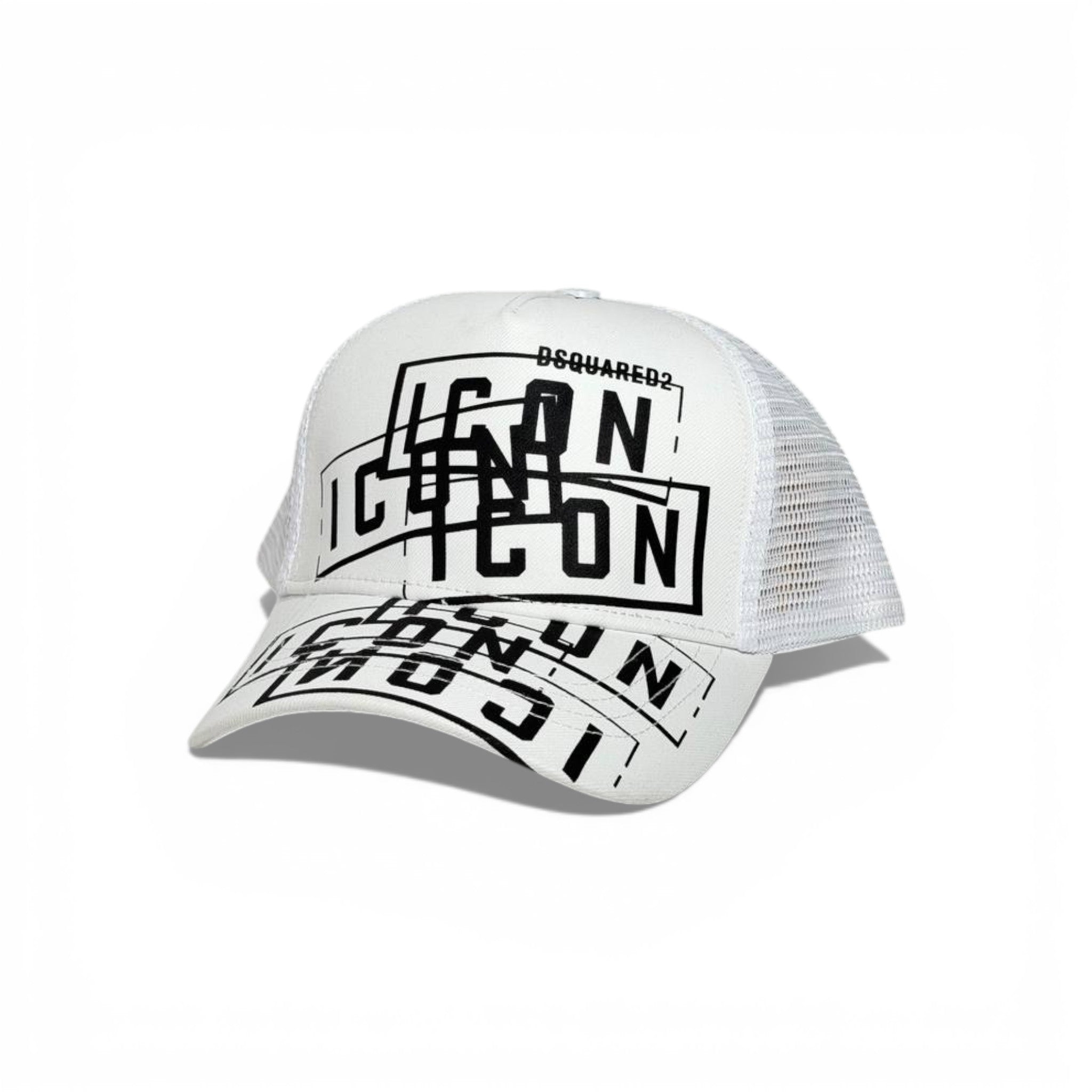 š¤ Dsquared2 Icon Graphic White Trucker Cap š§¢š„