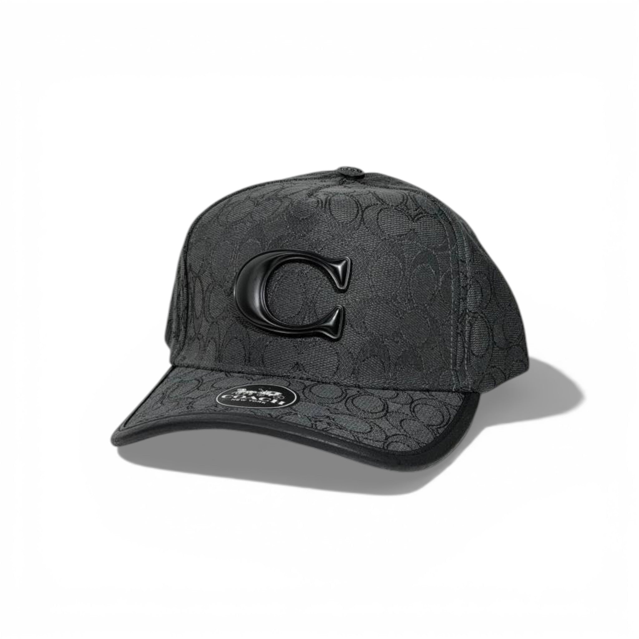 🖤 Coach Black Signature Cap with Iconic C Logo 🧢✨