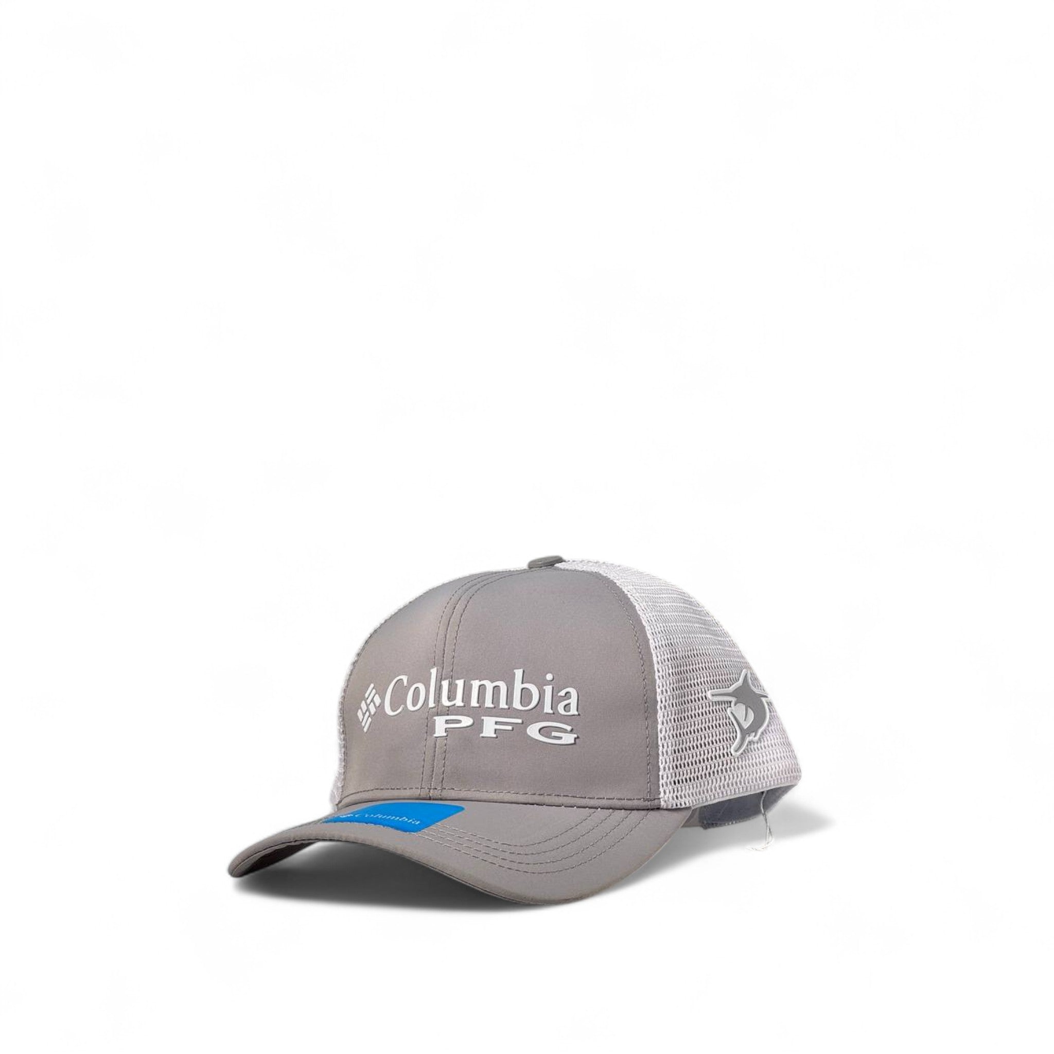 ๐งข Columbia PFG Trucker Cap โ Grey & White | Outdoor Classic ๐ฒ