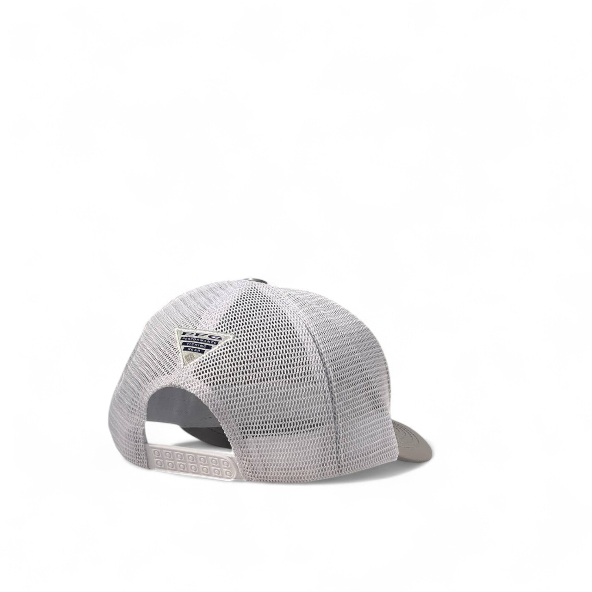๐งข Columbia PFG Trucker Cap โ Grey & White | Outdoor Classic ๐ฒ