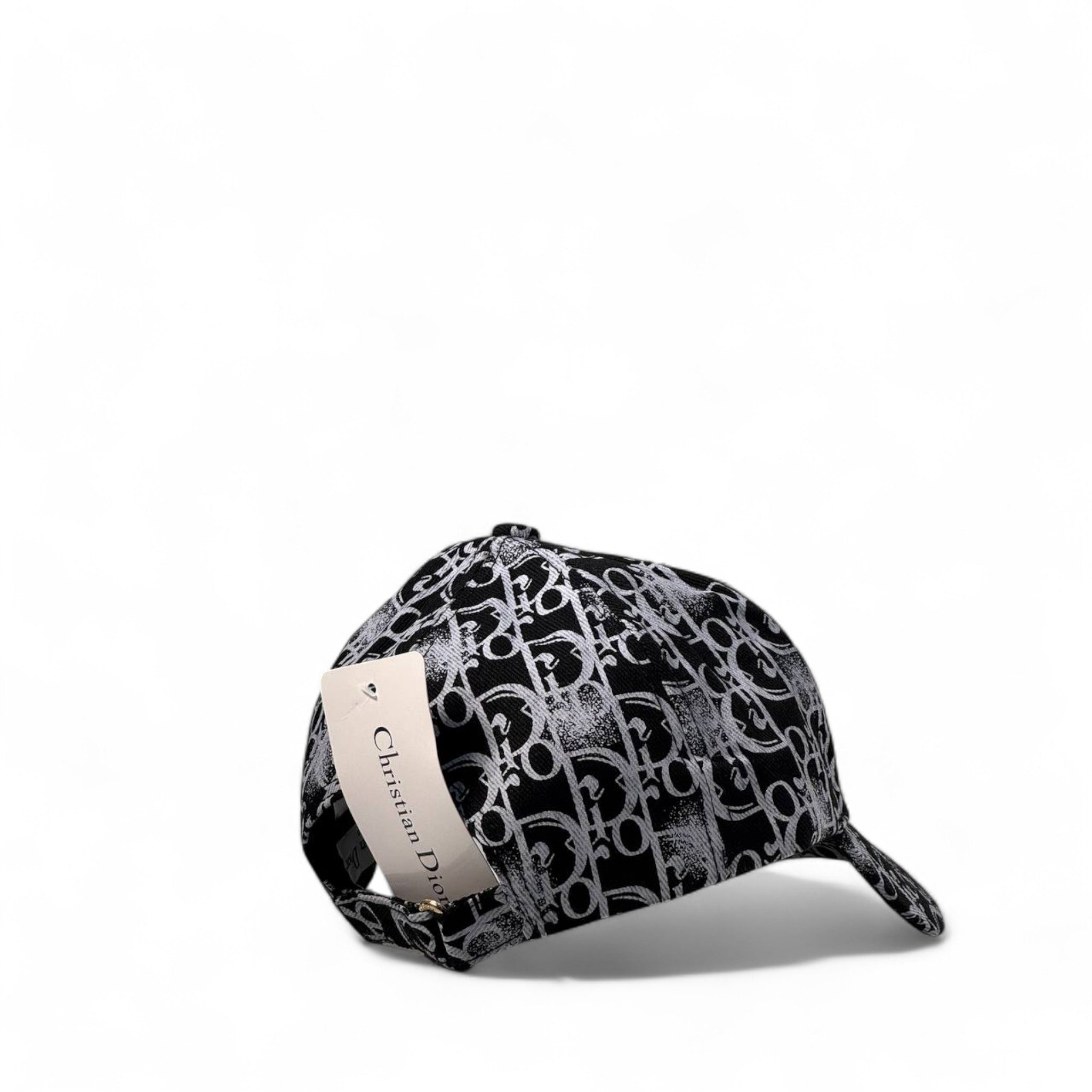 ๐ค Dior Oblique Monogram Cap โ Black & White Graffiti Edition ๐งข