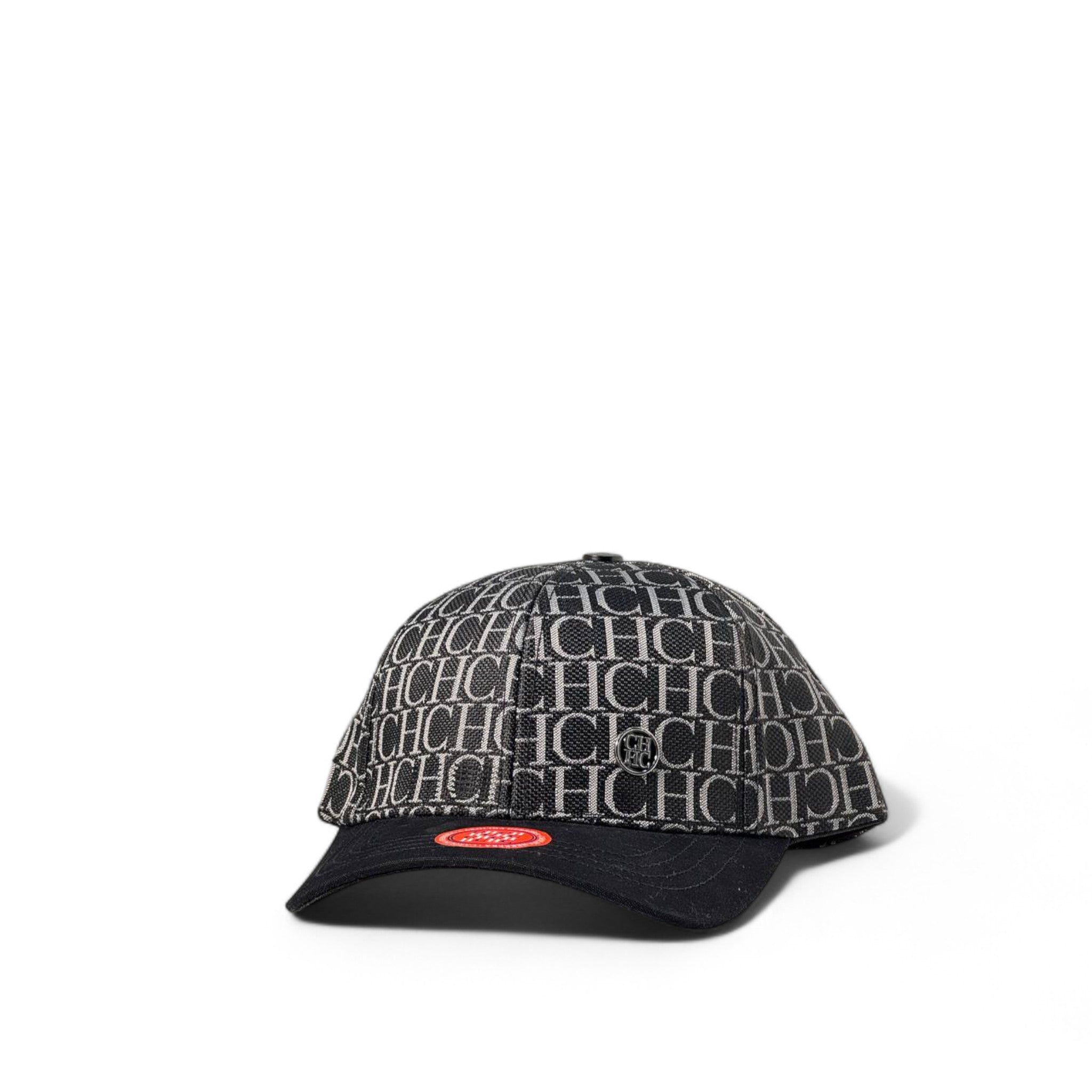 🖤 Carolina Herrera CH Logo Monogram Cap – Black & Grey Edition 🧢