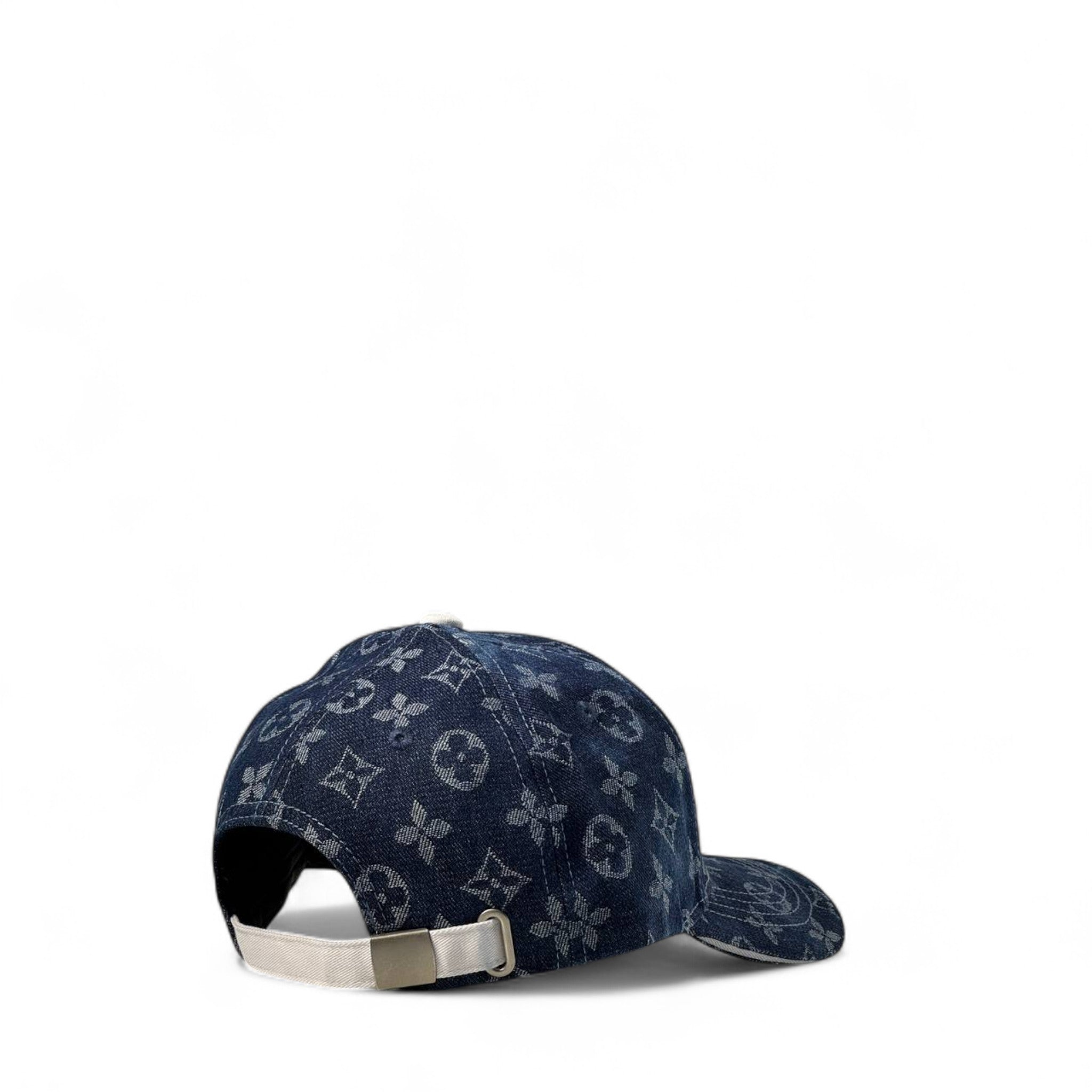 🧢 Louis Vuitton Denim Monogram Cap – Paris Edition in Indigo Blue 💙