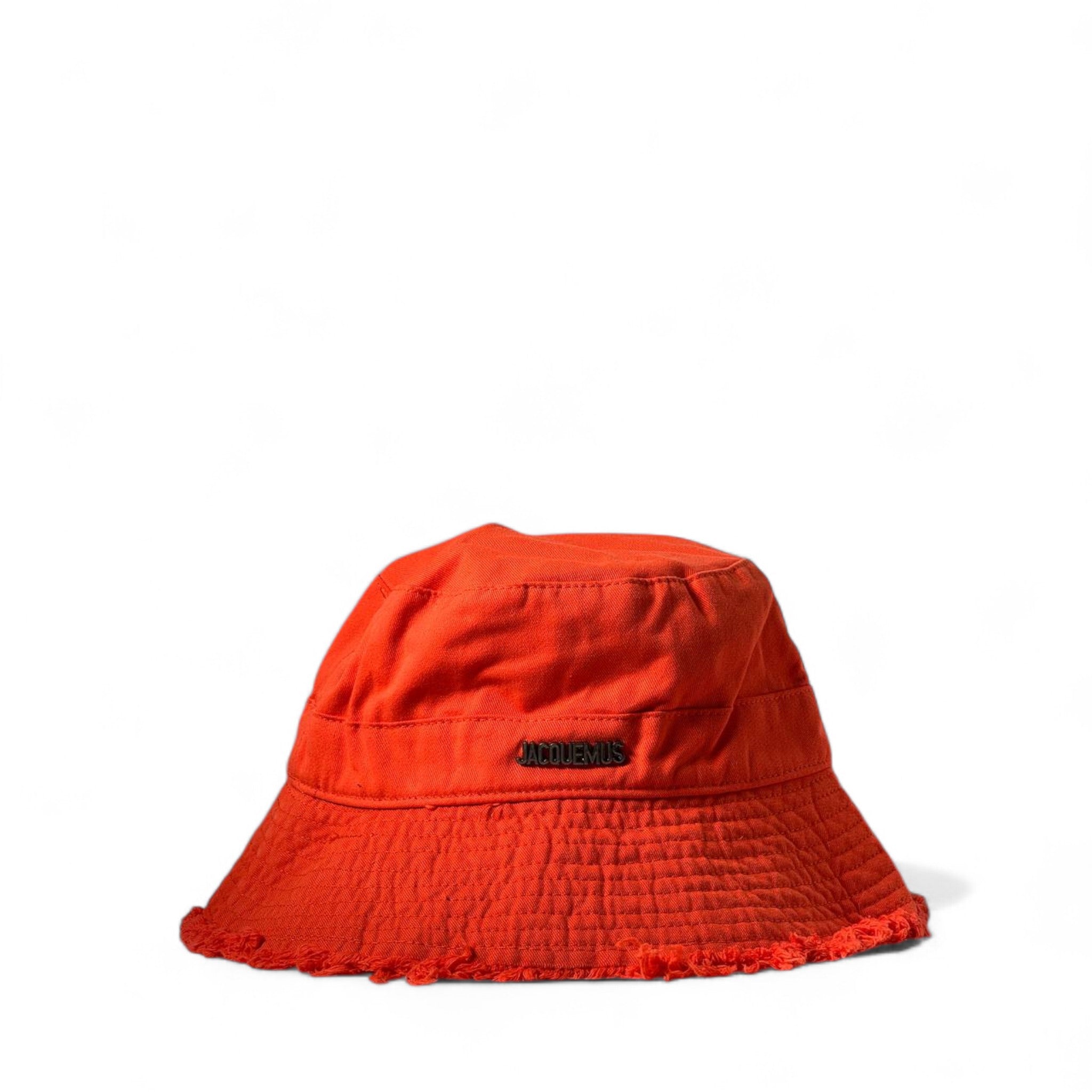 ๐ฅ Jacquemus Burnt Orange Quilted Bucket Hat โ Bold French Flair ๐งก๐ซ๐ท