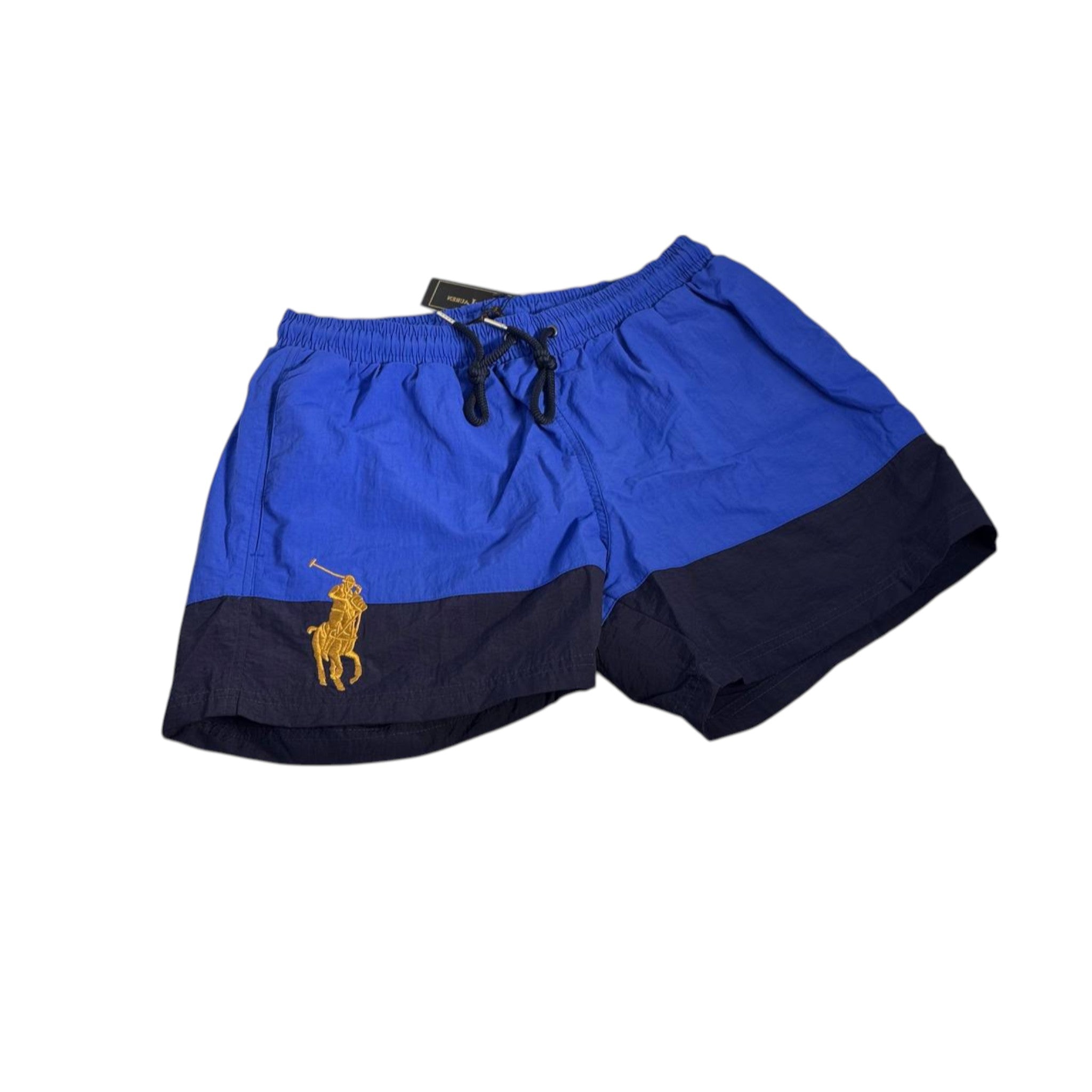 💙 Polo Ralph Lauren Two-Tone Navy Swim Shorts – Signature Style Splash