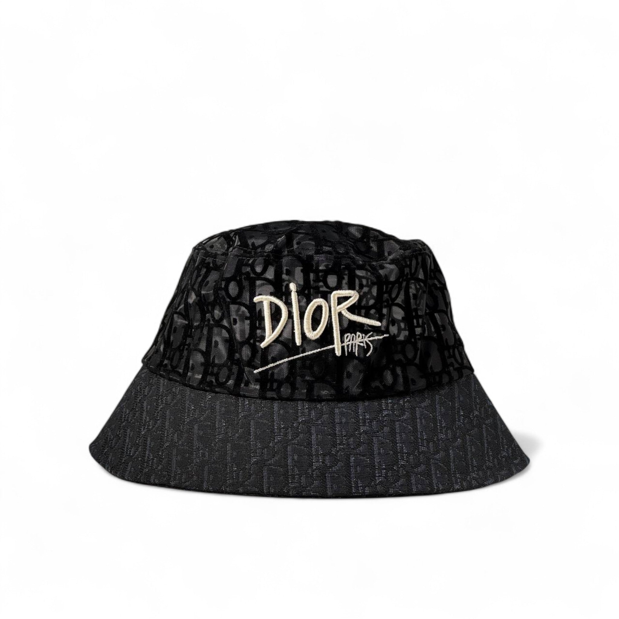 🖤 Dior Monogram Bucket Hat – Black Graffiti Paris Edition 🎨🇫🇷
