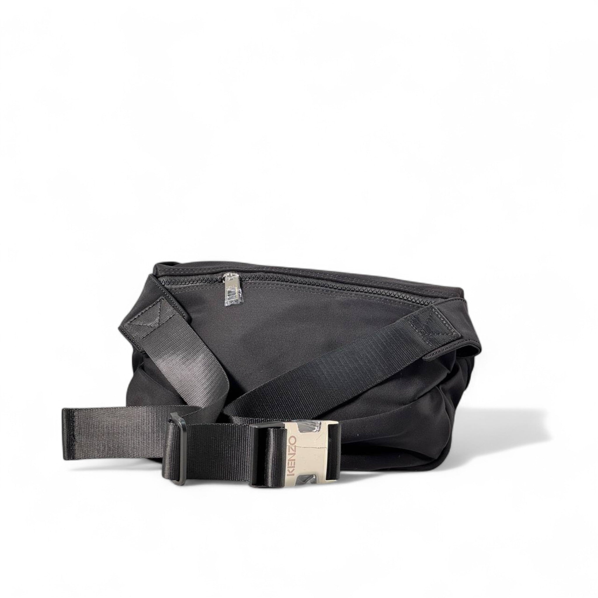 ๐ต Kenzo Tiger Belt Bag โ Black with Blue & Grey Embroidery ๐ฏ๐ผ