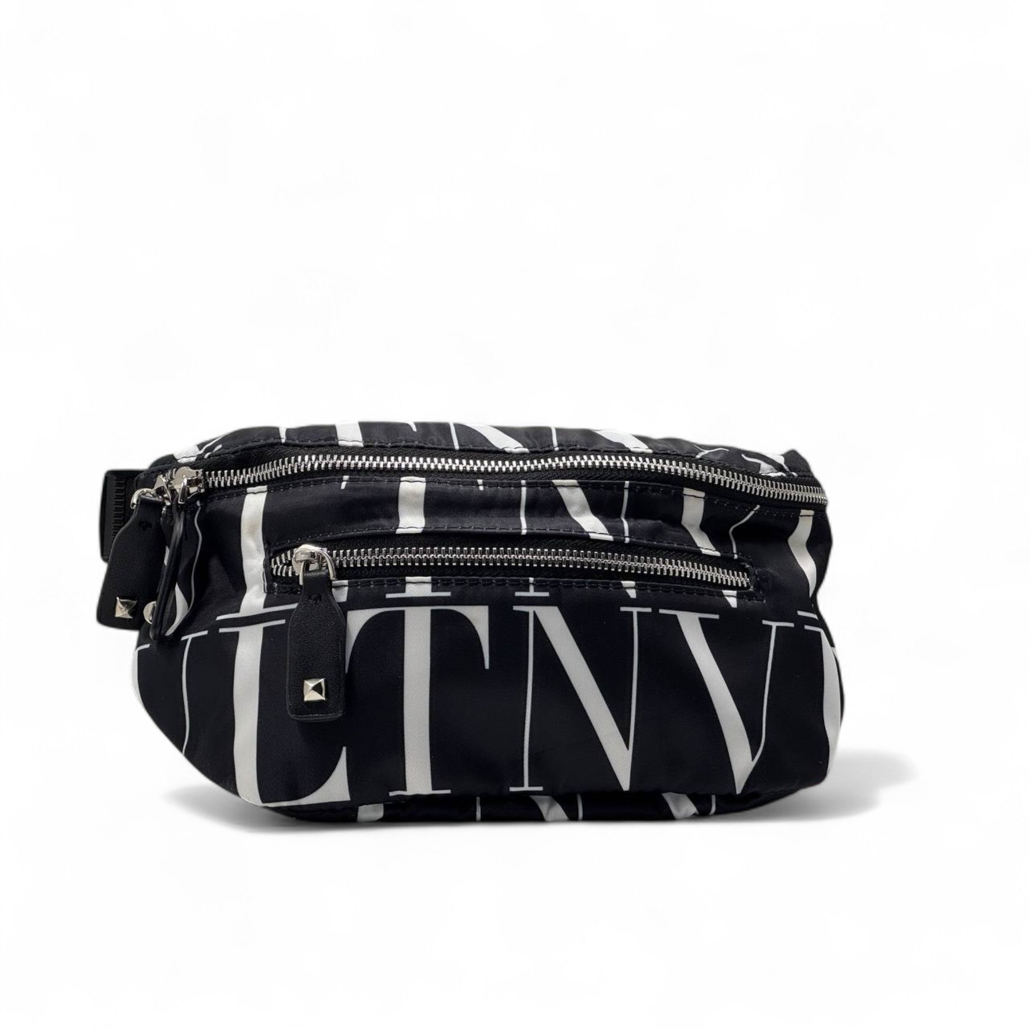 🖤 Valentino VLTN Monogram Belt Bag – Black & White Statement Pouch 💼
