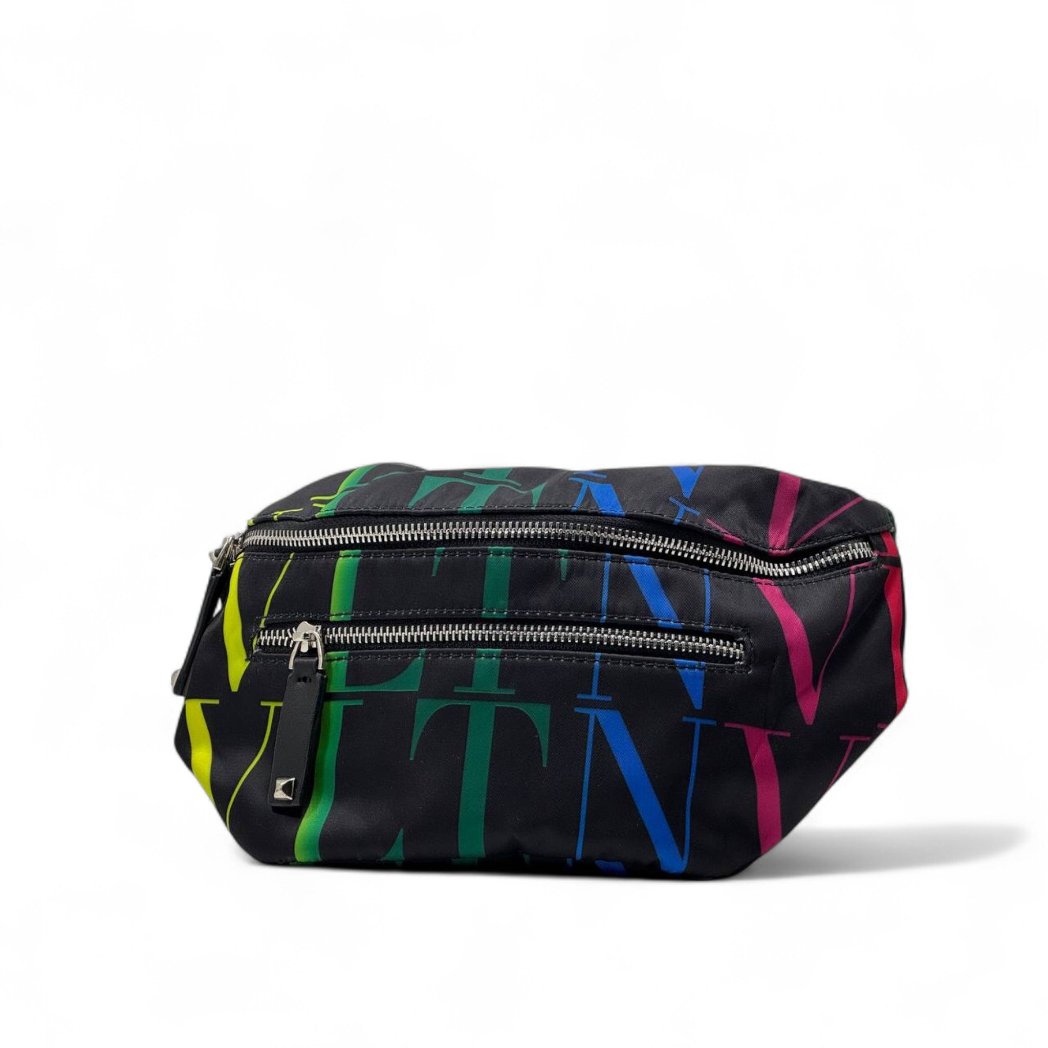 🌈 Valentino VLTN Rainbow Belt Bag – Statement Style with Every Color 💼