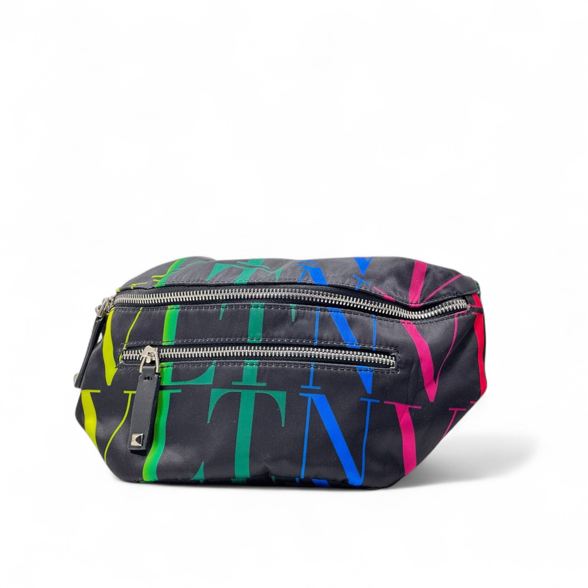 🌈 Valentino VLTN Rainbow Belt Bag – Statement Style with Every Color 💼