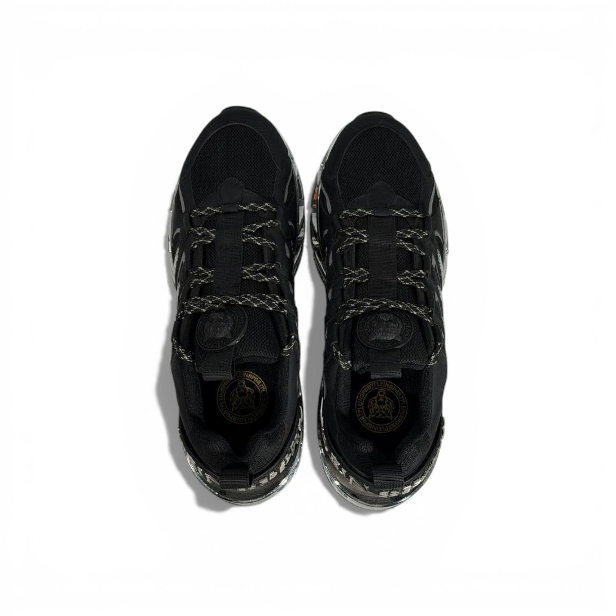 ⚡🖤 Philipp Plein Black Chrome Blade Sneakers – Ultimate Statement Luxury 👟🔥