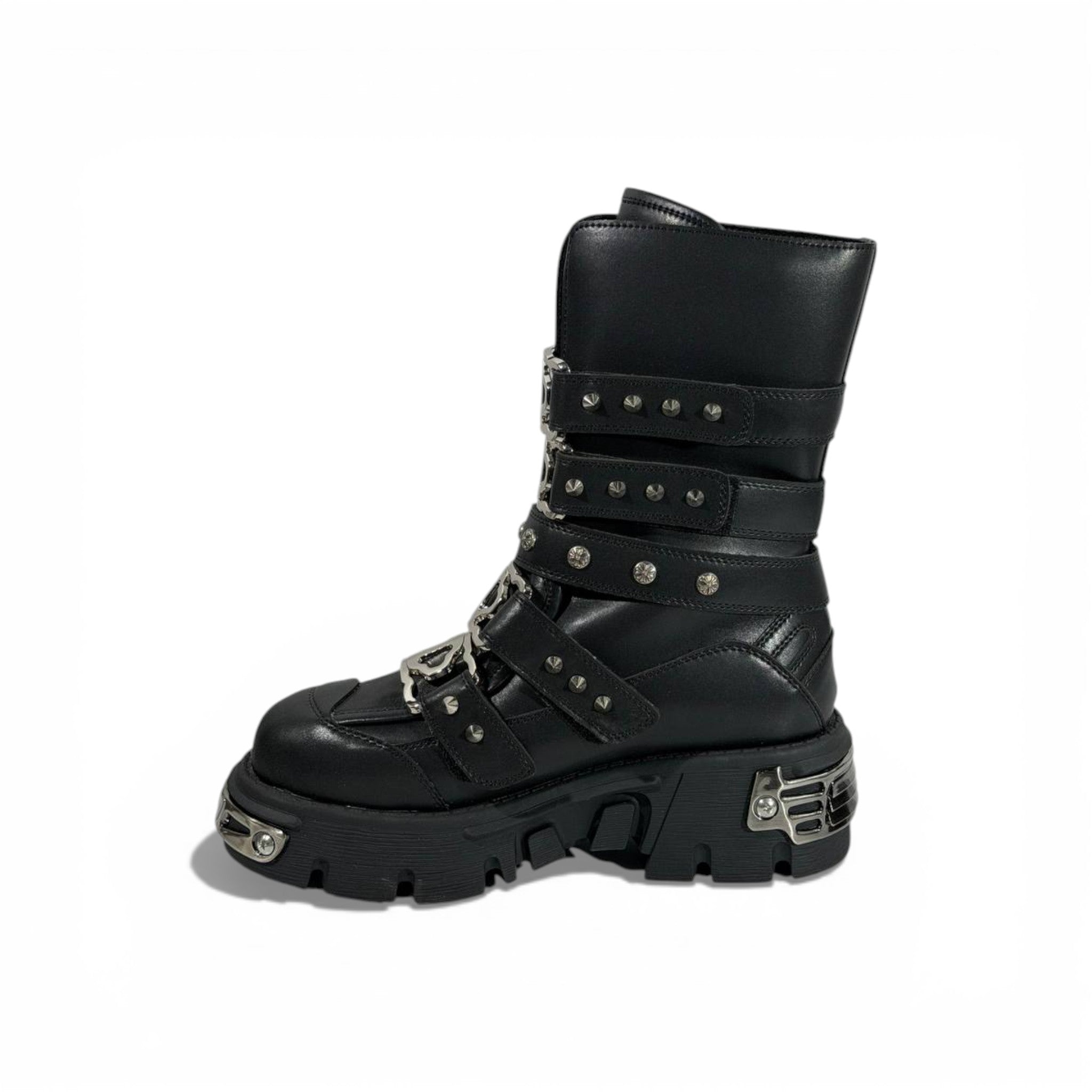 🖤🔥 NEW ROCK Studded Platform Combat Boots