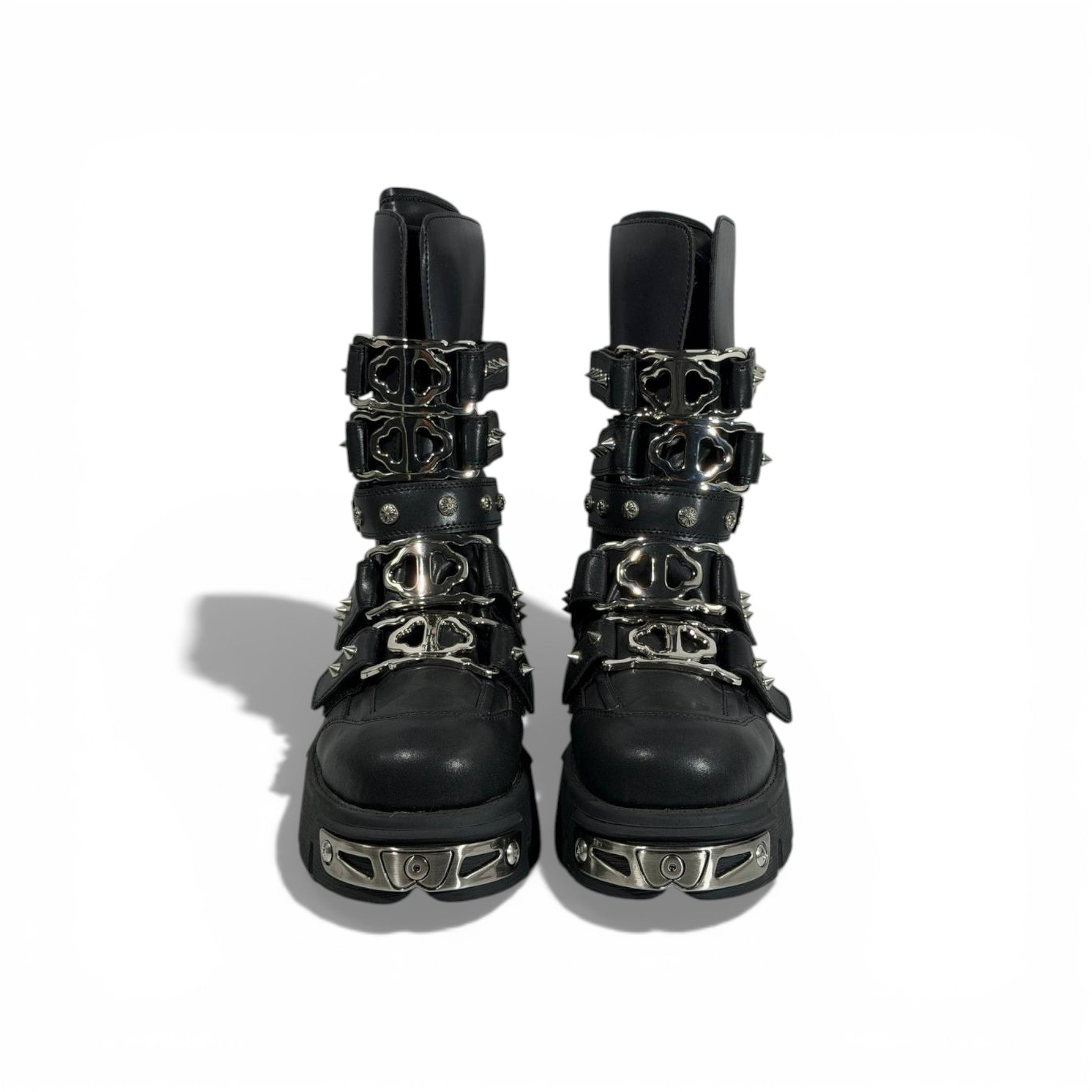🖤🔥 NEW ROCK Studded Platform Combat Boots