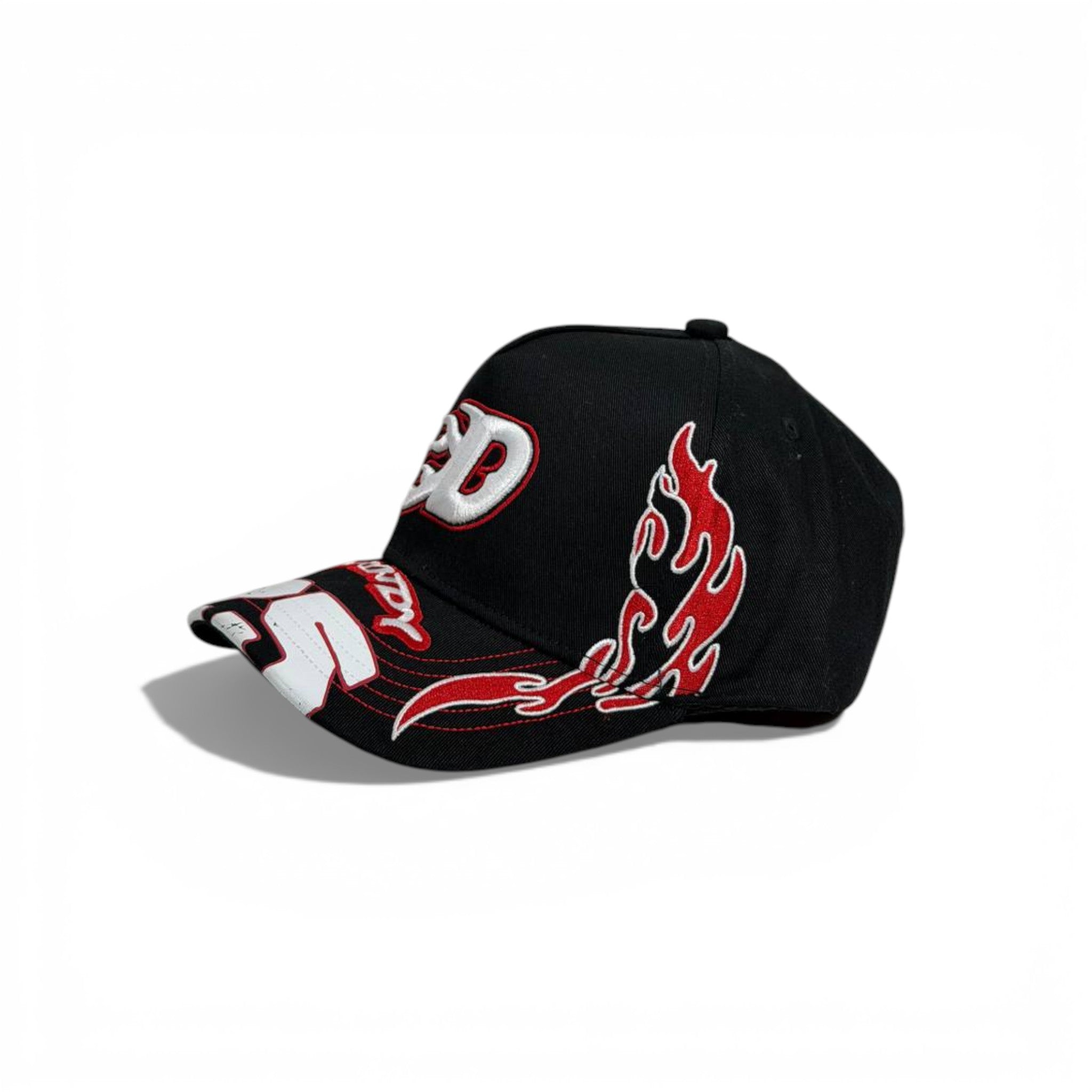 🔥🧢 Flame “D” Streetwear Baseball Cap