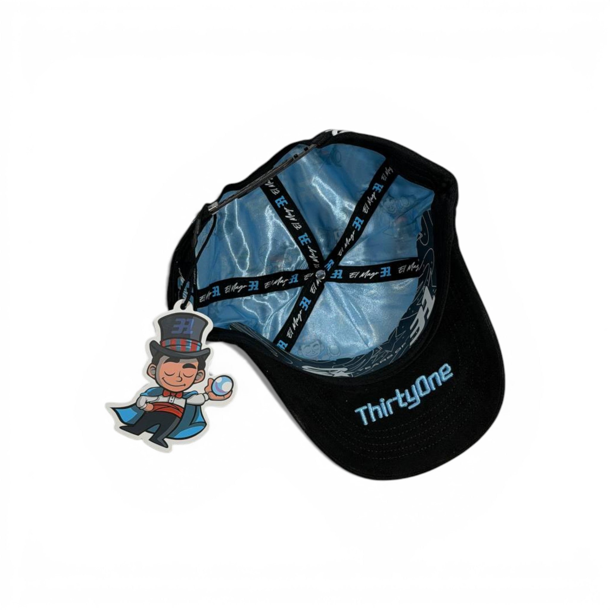 🧢 Thirty One Black Cap – Front Logo & Back Art Design ✨🔥