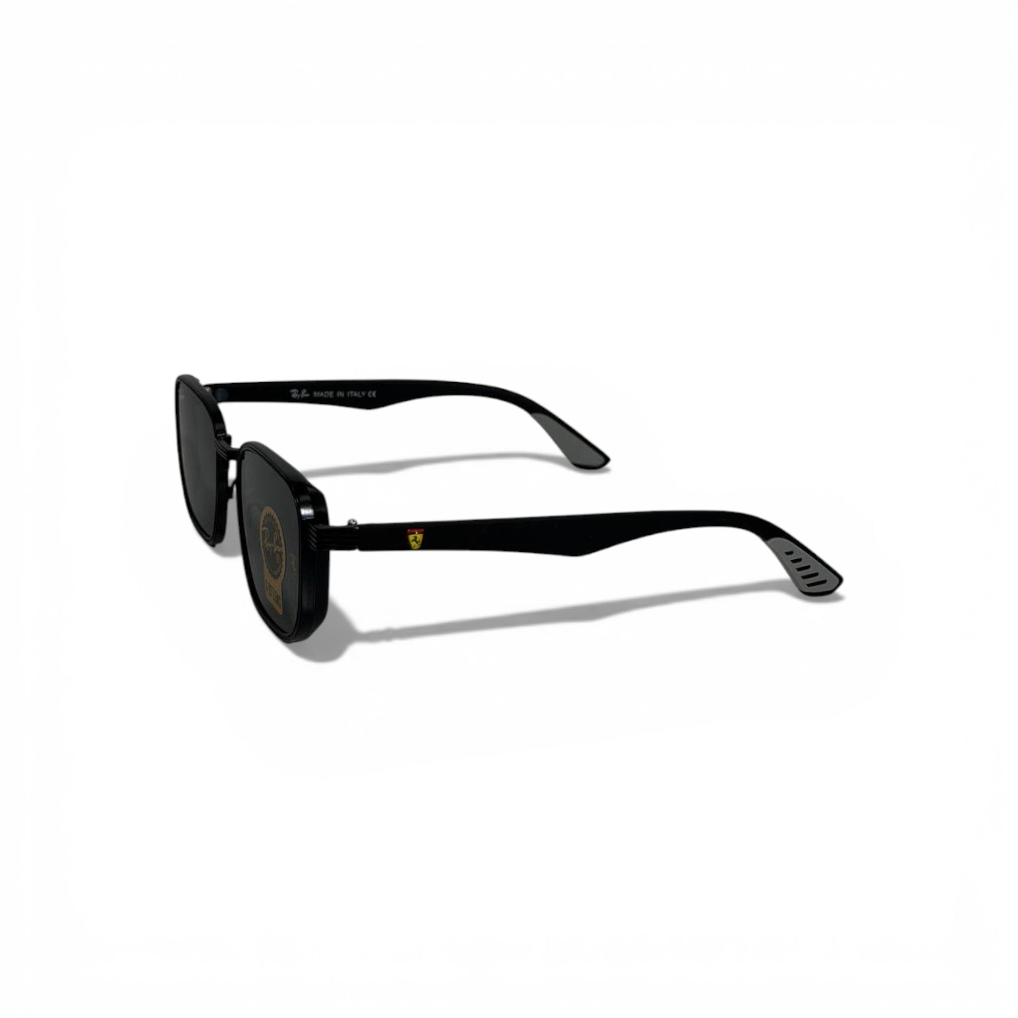 🕶️ Ray-Ban Ferrari Square Sunglasses – Black G-15 🏁🖤