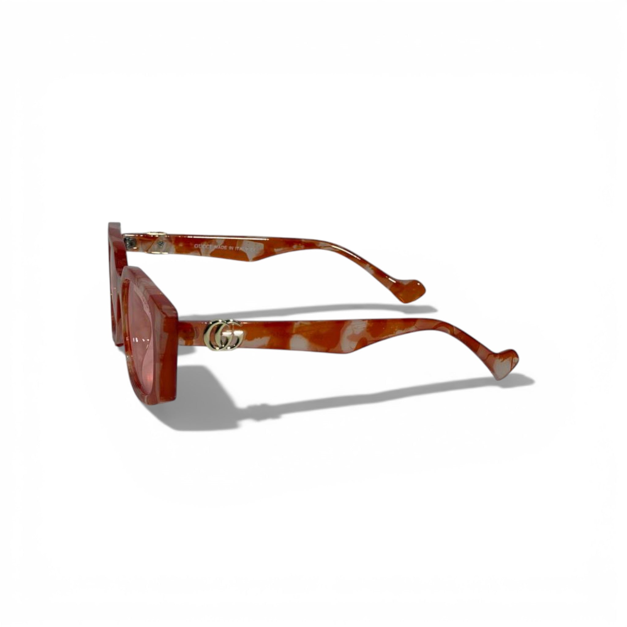 Gucci Square Sunglasses – Pink Lens Luxury Statement 🕶️💗