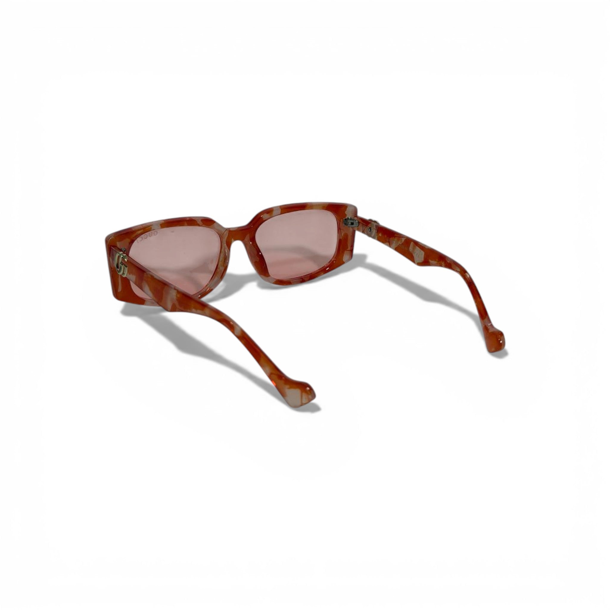 Gucci Square Sunglasses – Pink Lens Luxury Statement 🕶️💗