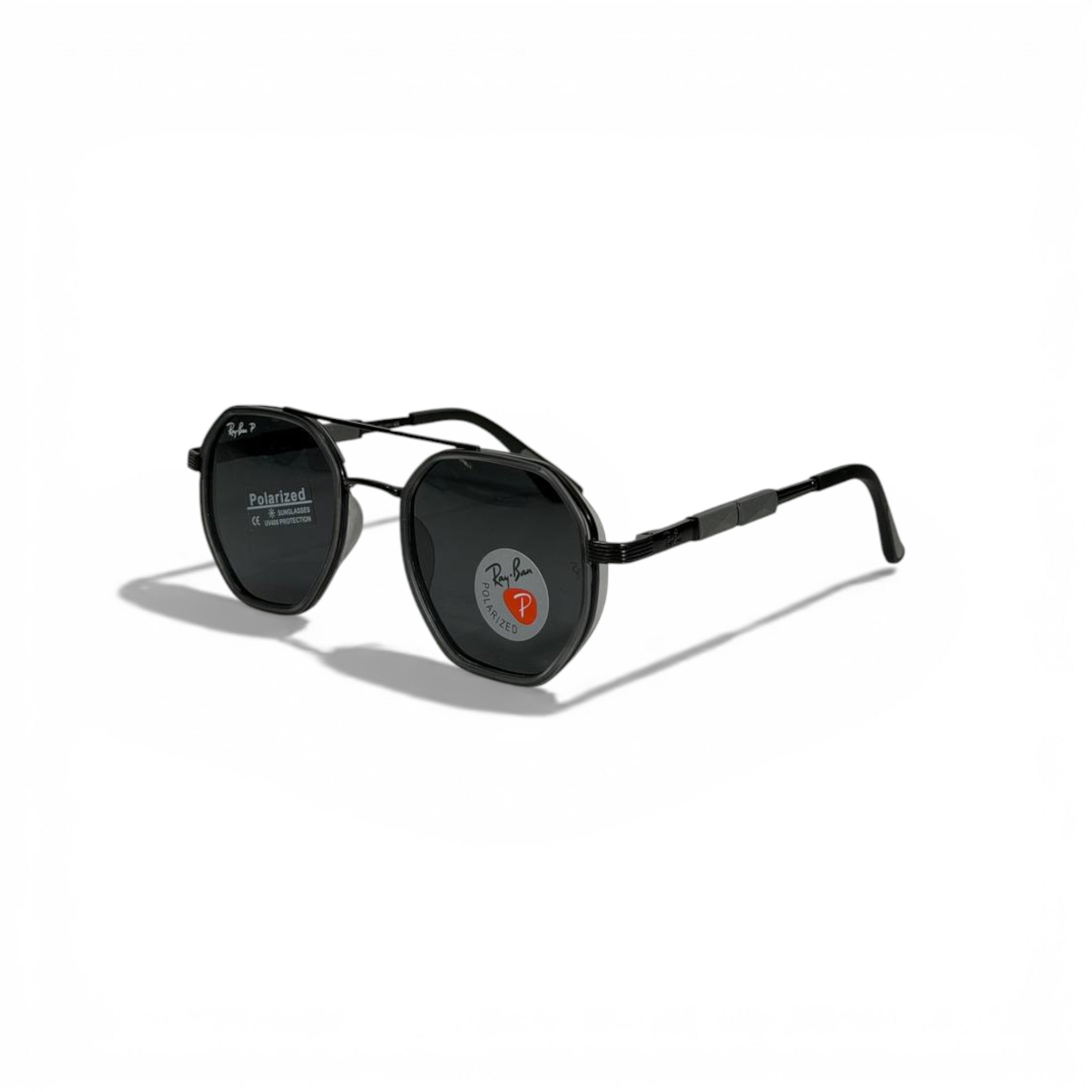 Ray-Ban Round Polarized Sunglasses – Classic Black Metal 🕶️✨