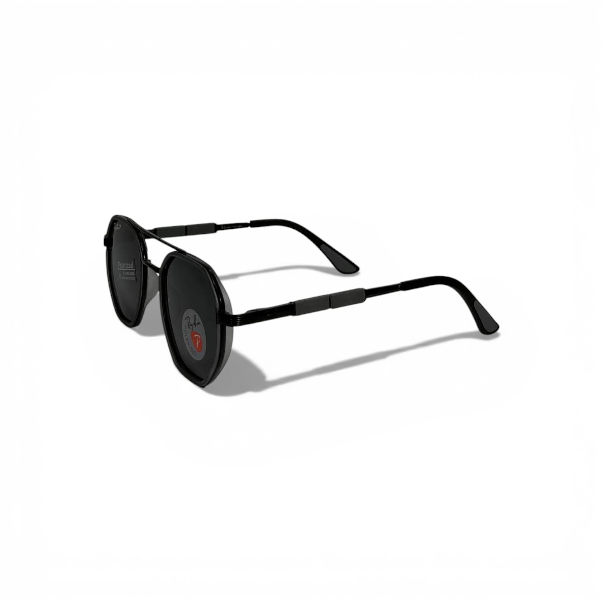 Ray-Ban Round Polarized Sunglasses – Classic Black Metal 🕶️✨