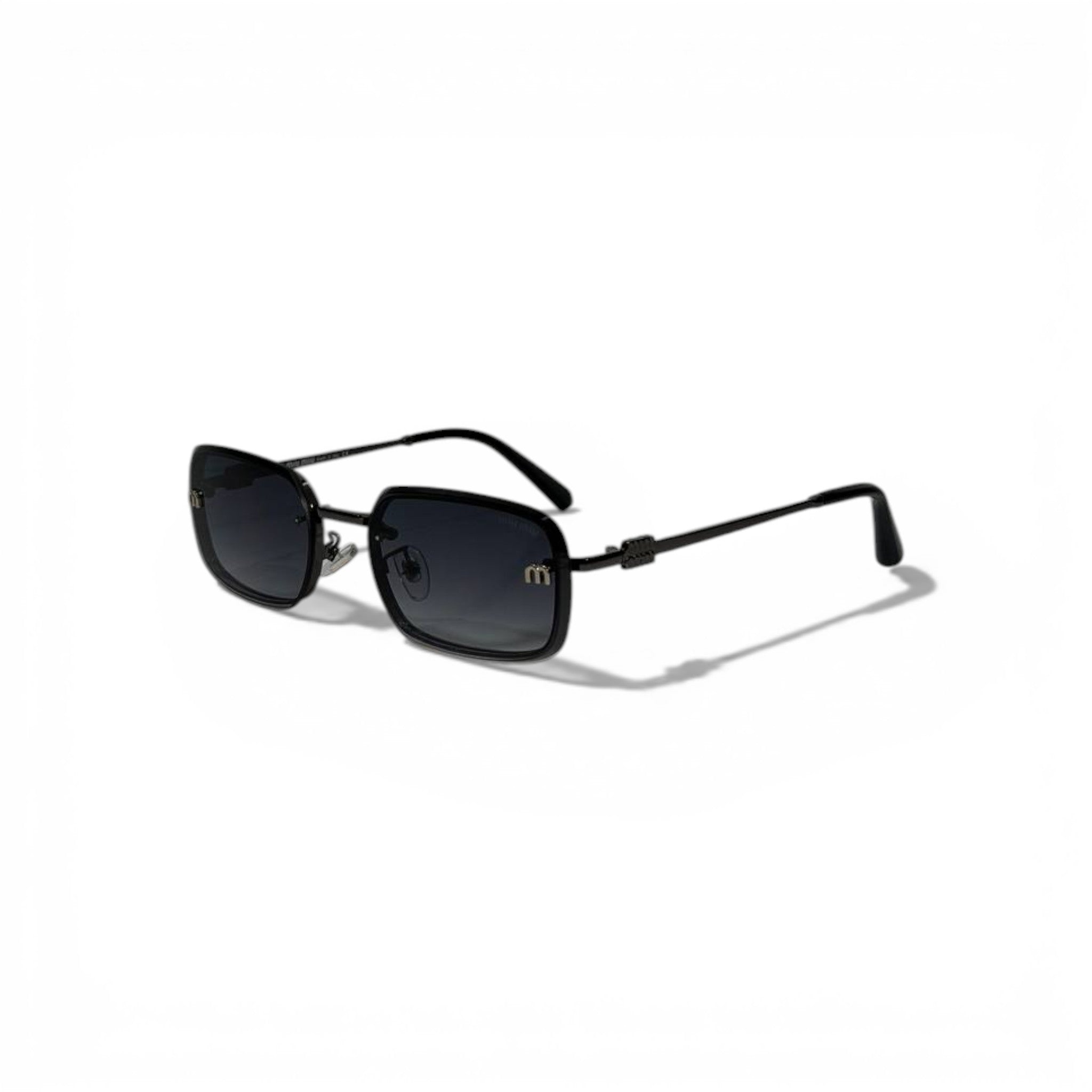 Miu Miu Black Rectangle Sunglasses Timeless Chic Style 🕶️🖤✨