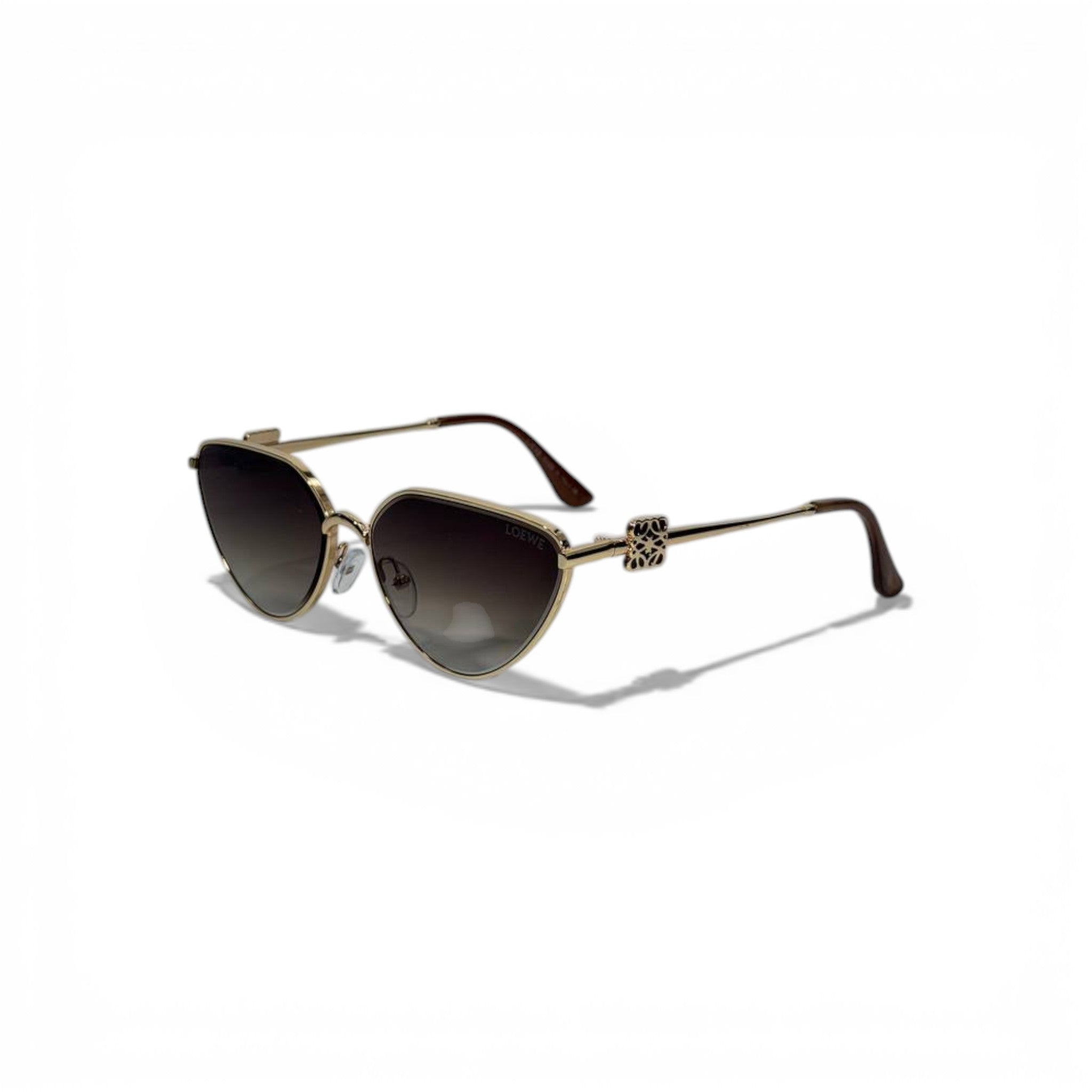 Loewe Gold Metal Sunglasses Elegant Luxury Design 🕶️✨🤎