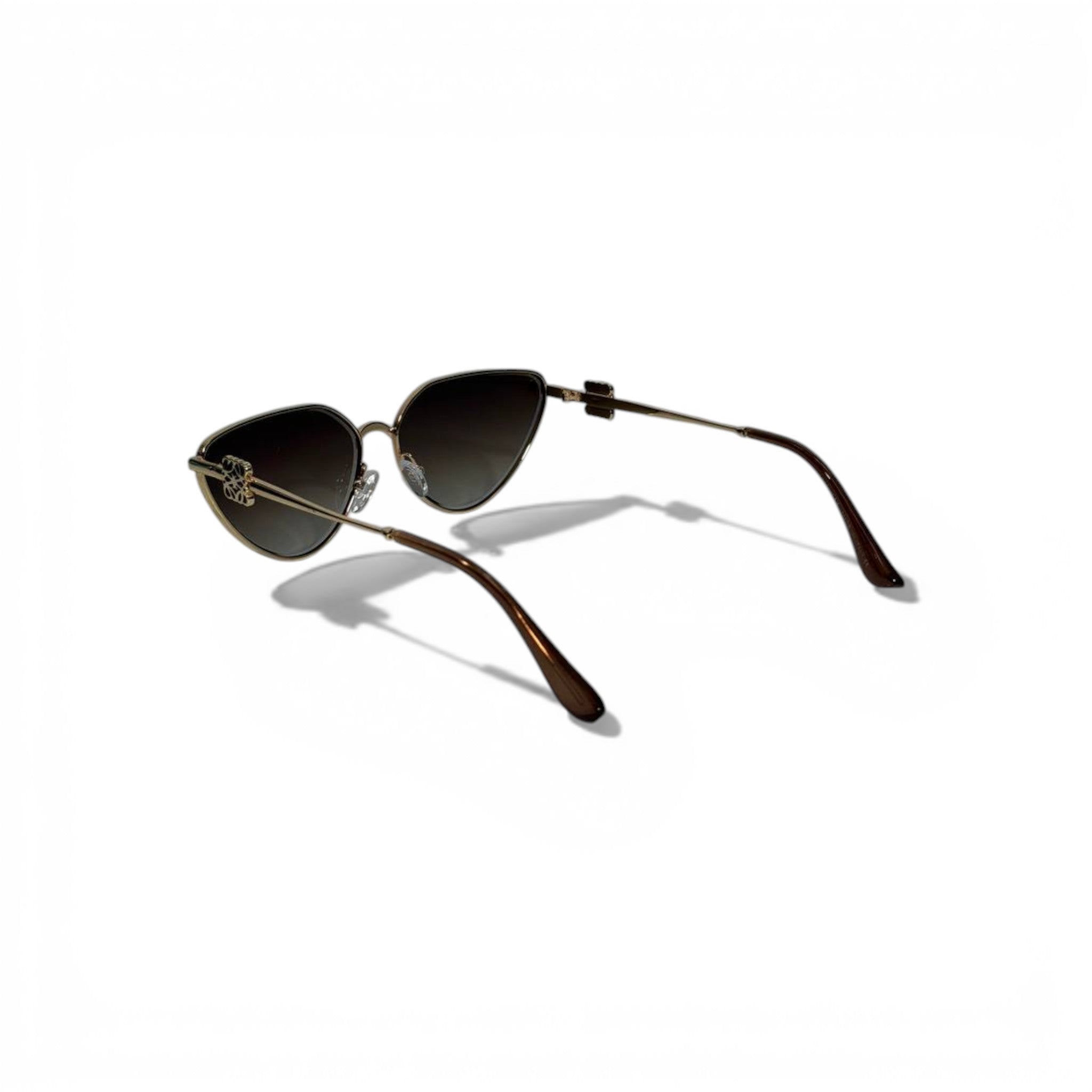Loewe Gold Metal Sunglasses Elegant Luxury Design 🕶️✨🤎