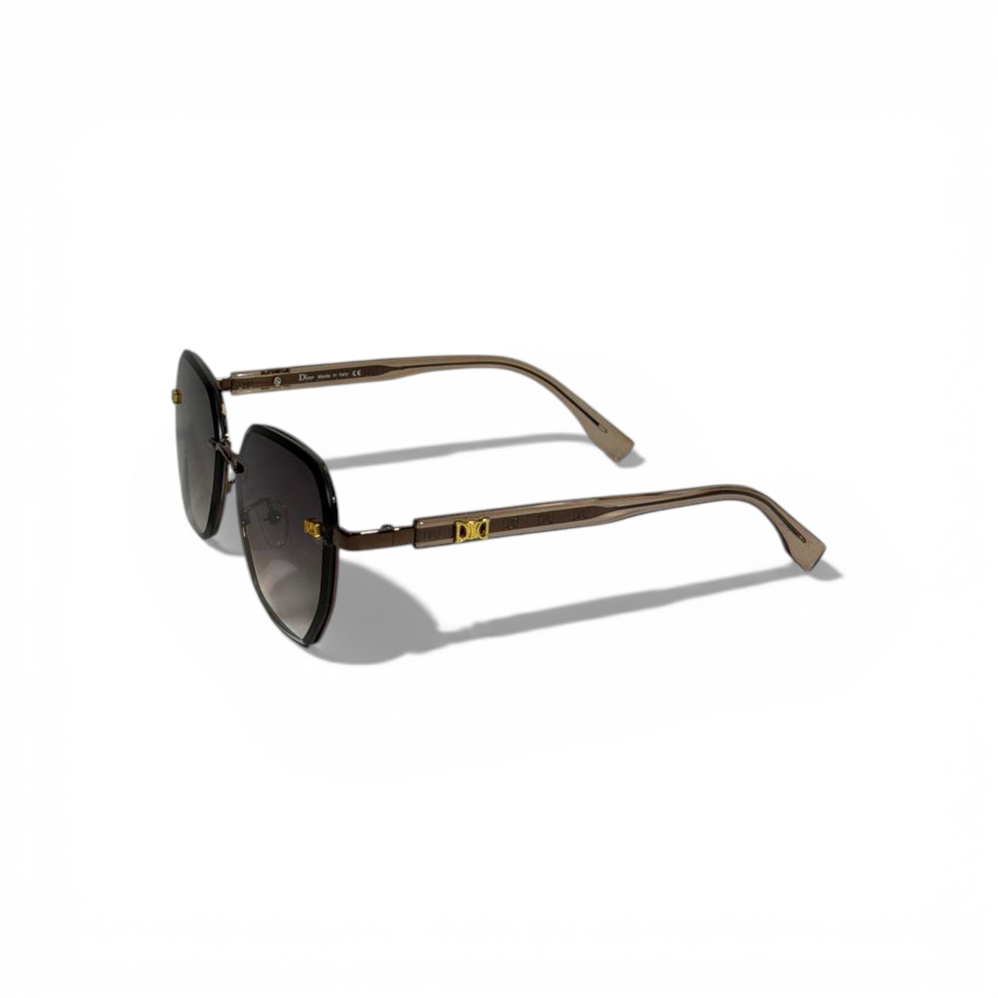 🤍 DIOR Square Sunglasses – Grey Gradient Lenses & Gold Logo Details | Luxury Designer Eyewear 🤍