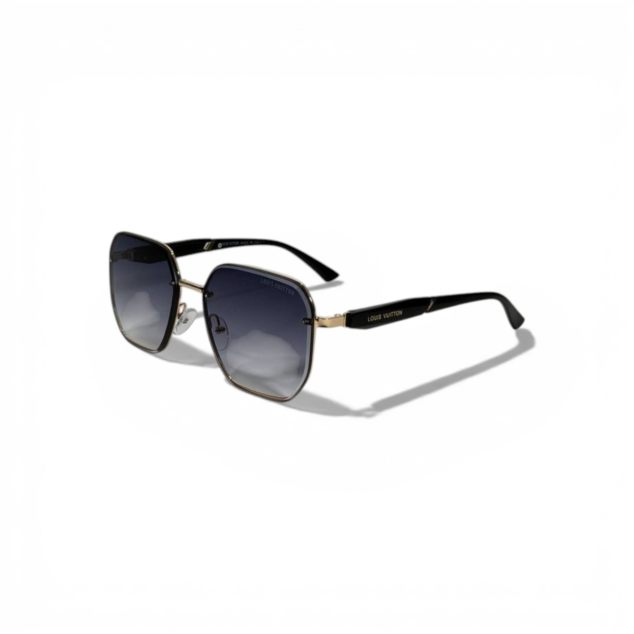 🖤 LOUIS VUITTON Square Sunglasses – Black Frame & Grey Gradient Lenses | Luxury Designer Eyewear 🖤