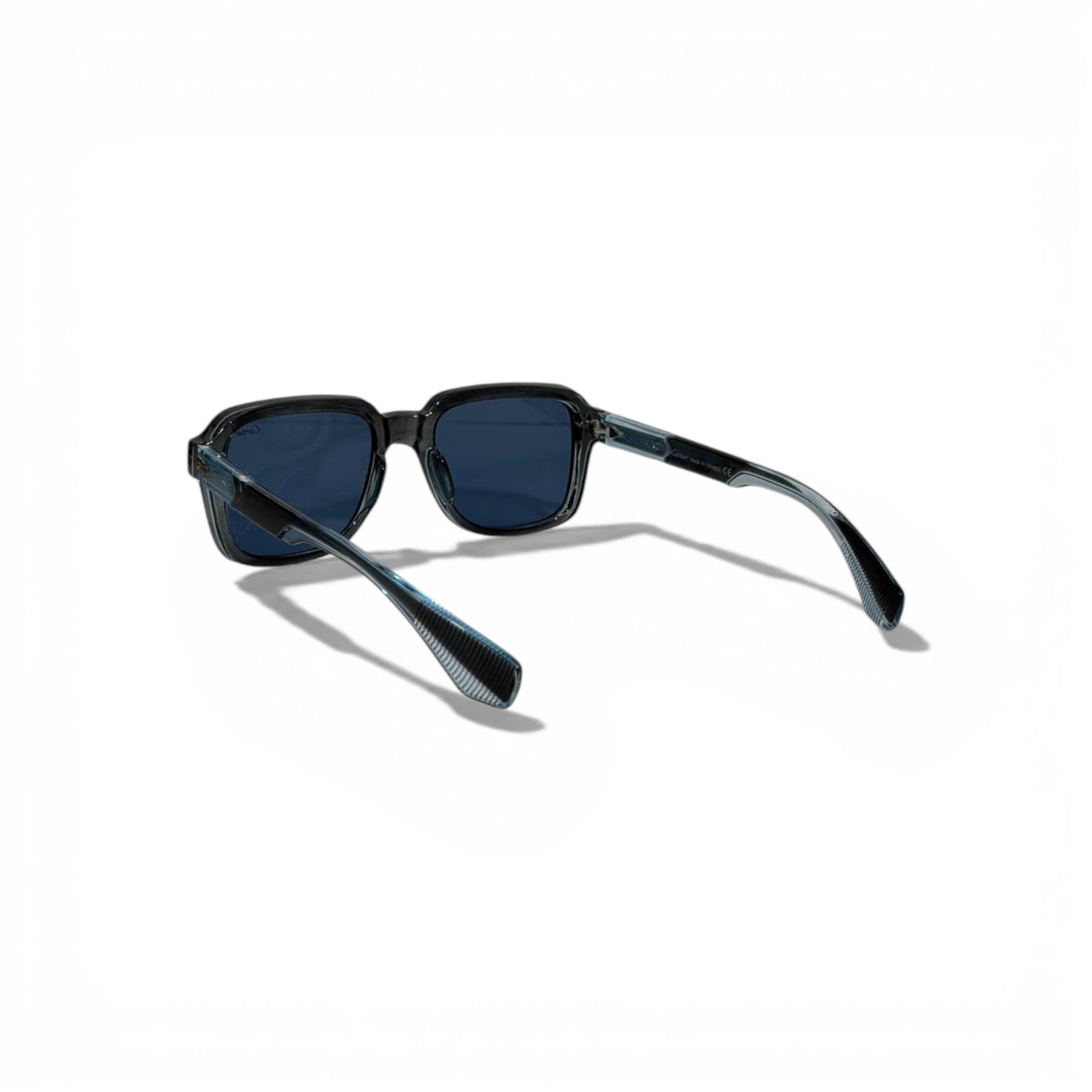 🕶️ Cartier Luxury Rectangular Sunglasses – Transparent Black Frame | Iconic Designer Eyewear