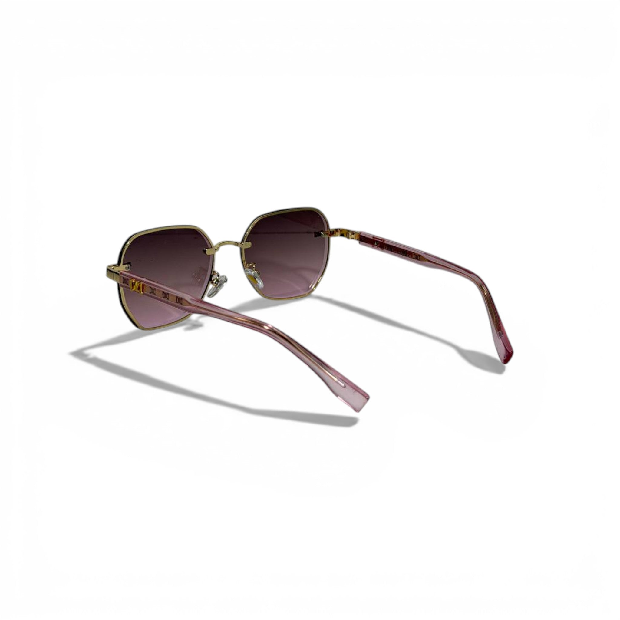 🕶️ Dior Luxury Square Sunglasses – Pink Gradient Lenses | Elegant Designer Eyewear