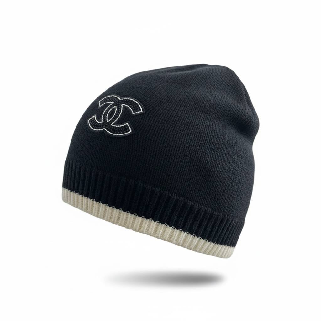Chanel Classic Knit Beanie – Luxury Winter Hat ❄️🖤