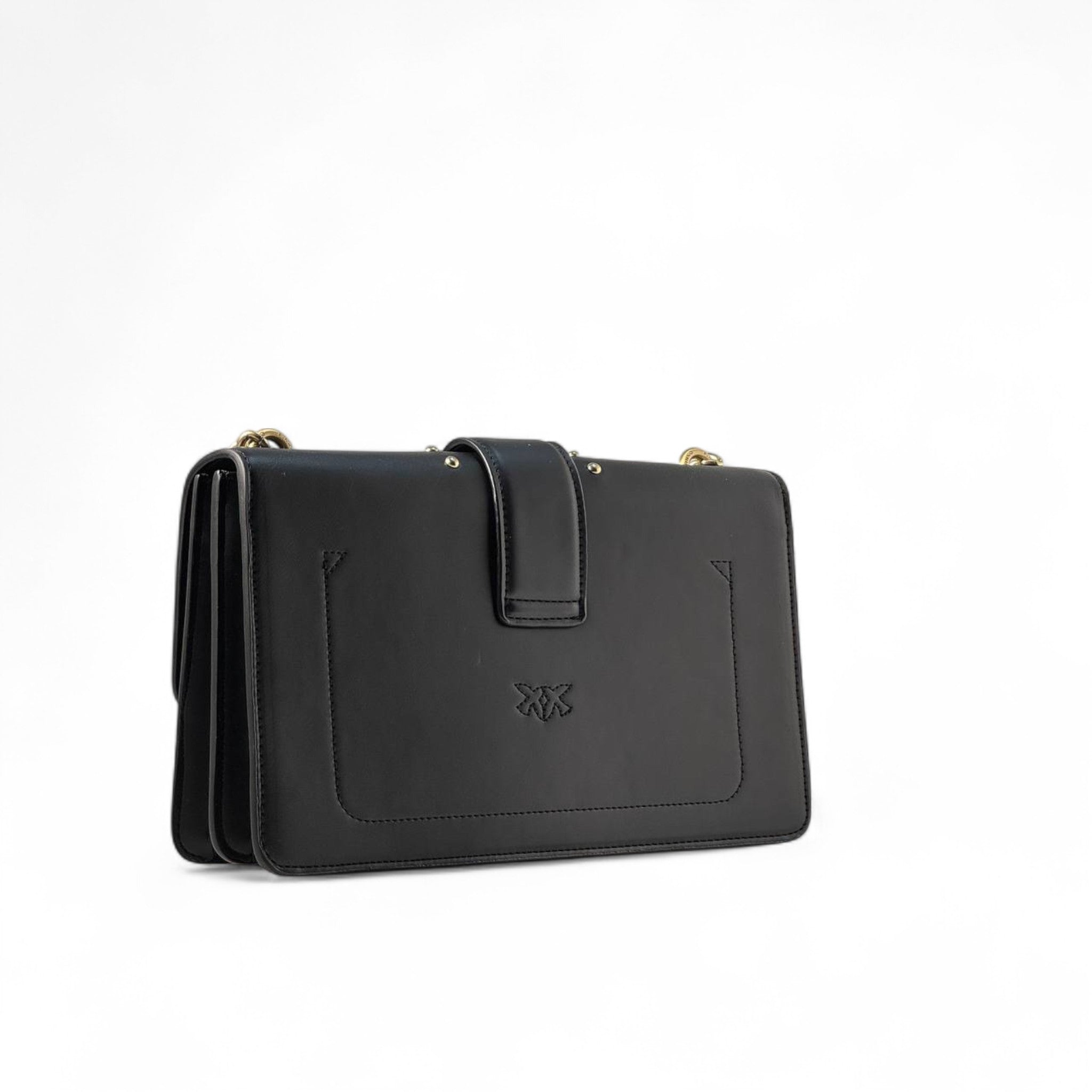Pinko Black "Believe In Yourself" Love Bag 🖤✨ – Empowered Glam in Every Detail