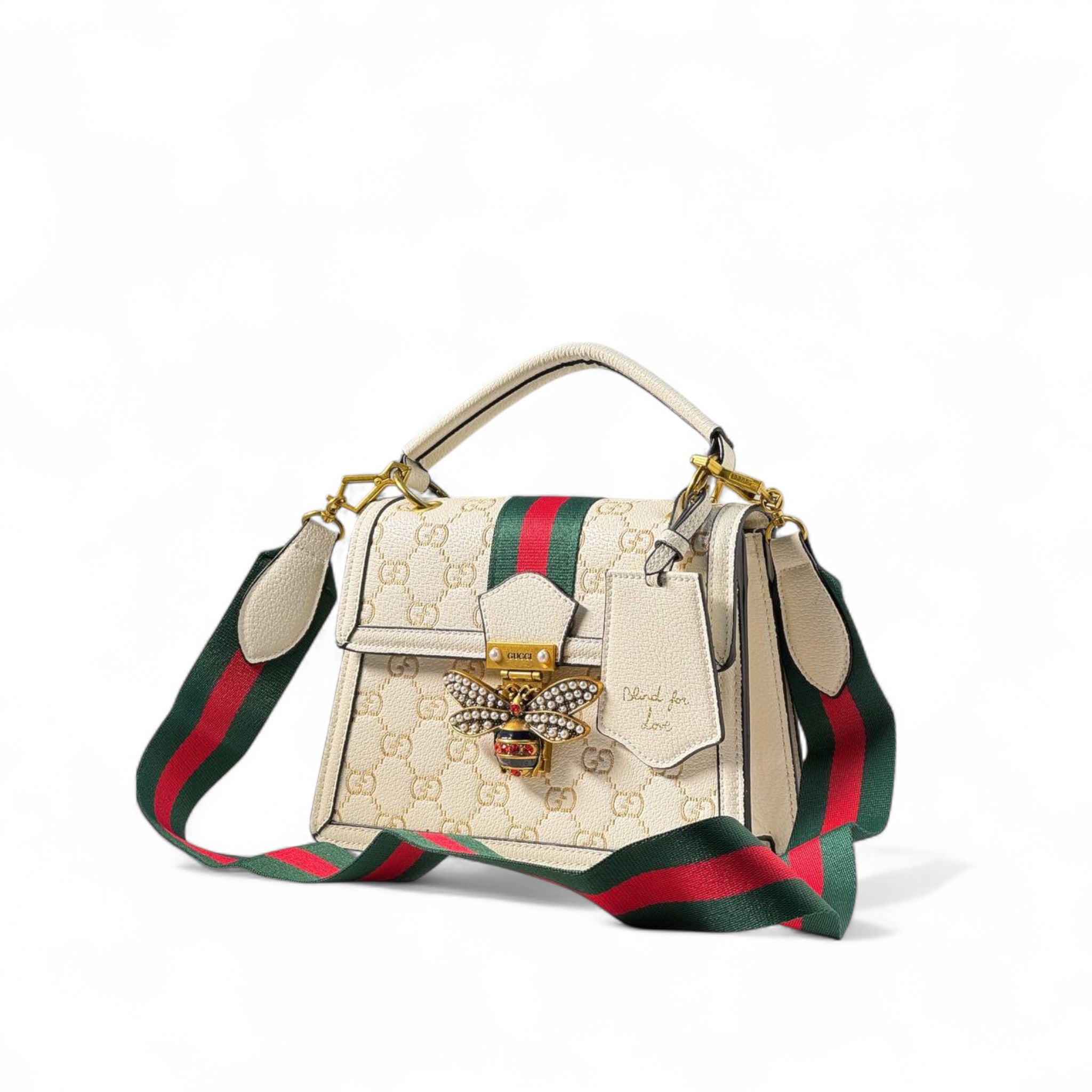 Gucci Queen Margaret White Bag 🐝🤍 – "Blind for Love" with Royal Elegance