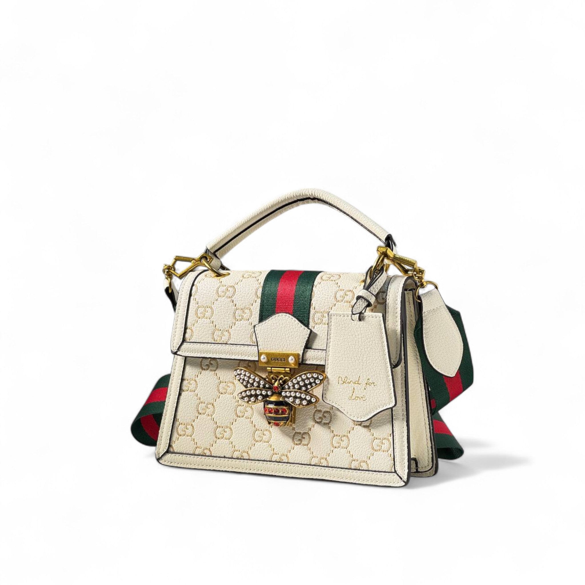 Gucci Queen Margaret White Bag 🐝🤍 – "Blind for Love" with Royal Elegance