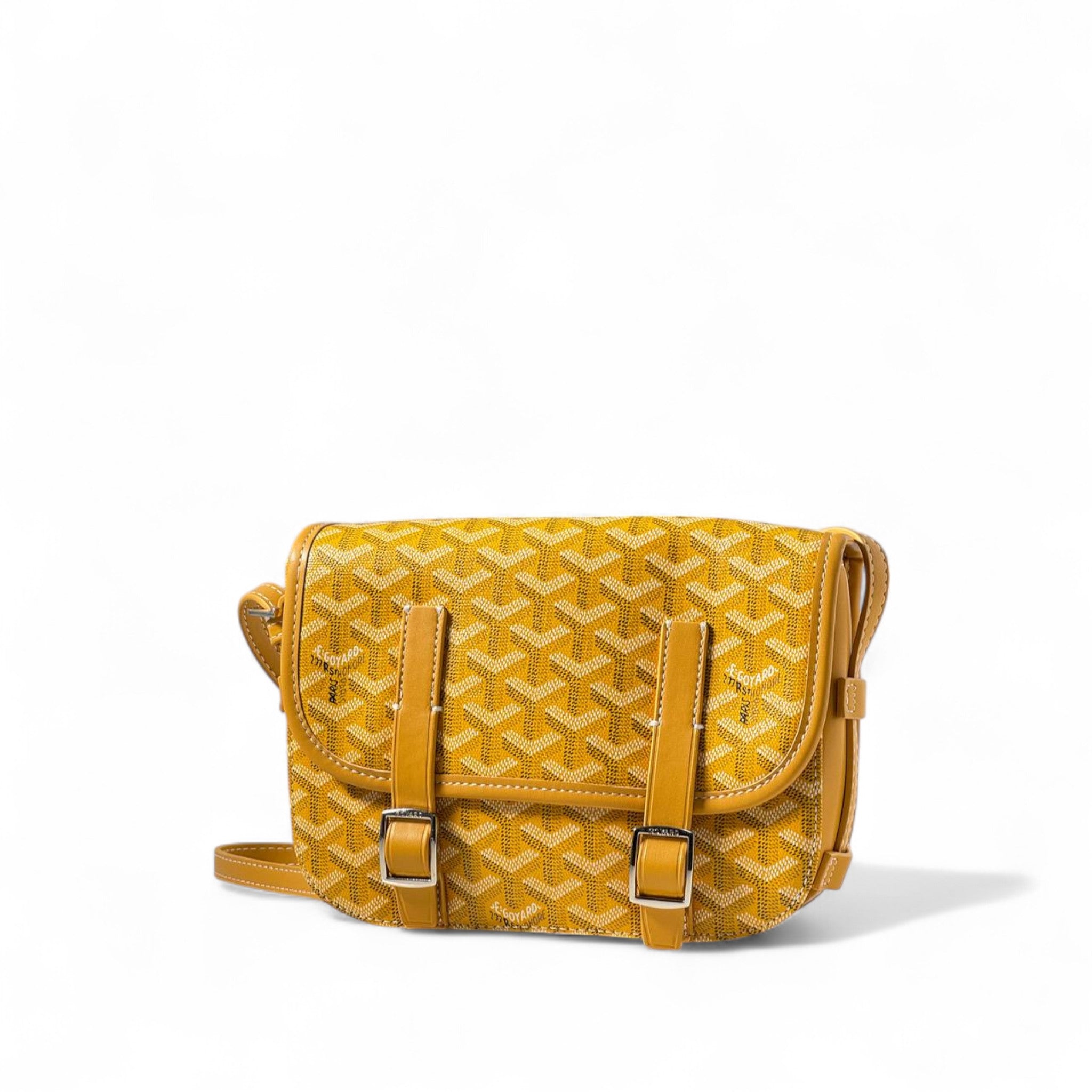 Goyard Yellow Buckle Flap Bag – Sunshine Bold with French Charm ☀️🟡
