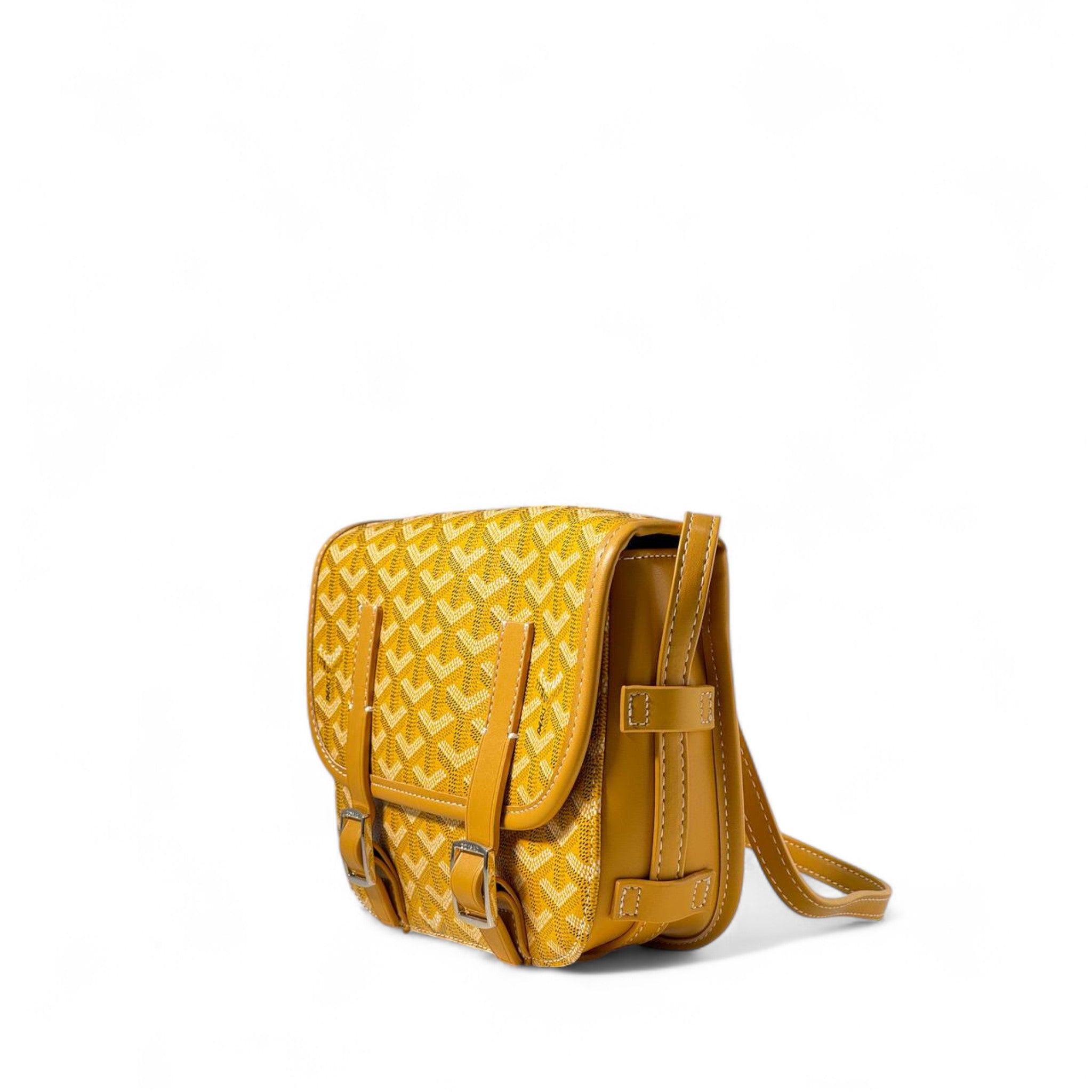 Goyard Yellow Buckle Flap Bag – Sunshine Bold with French Charm ☀️🟡