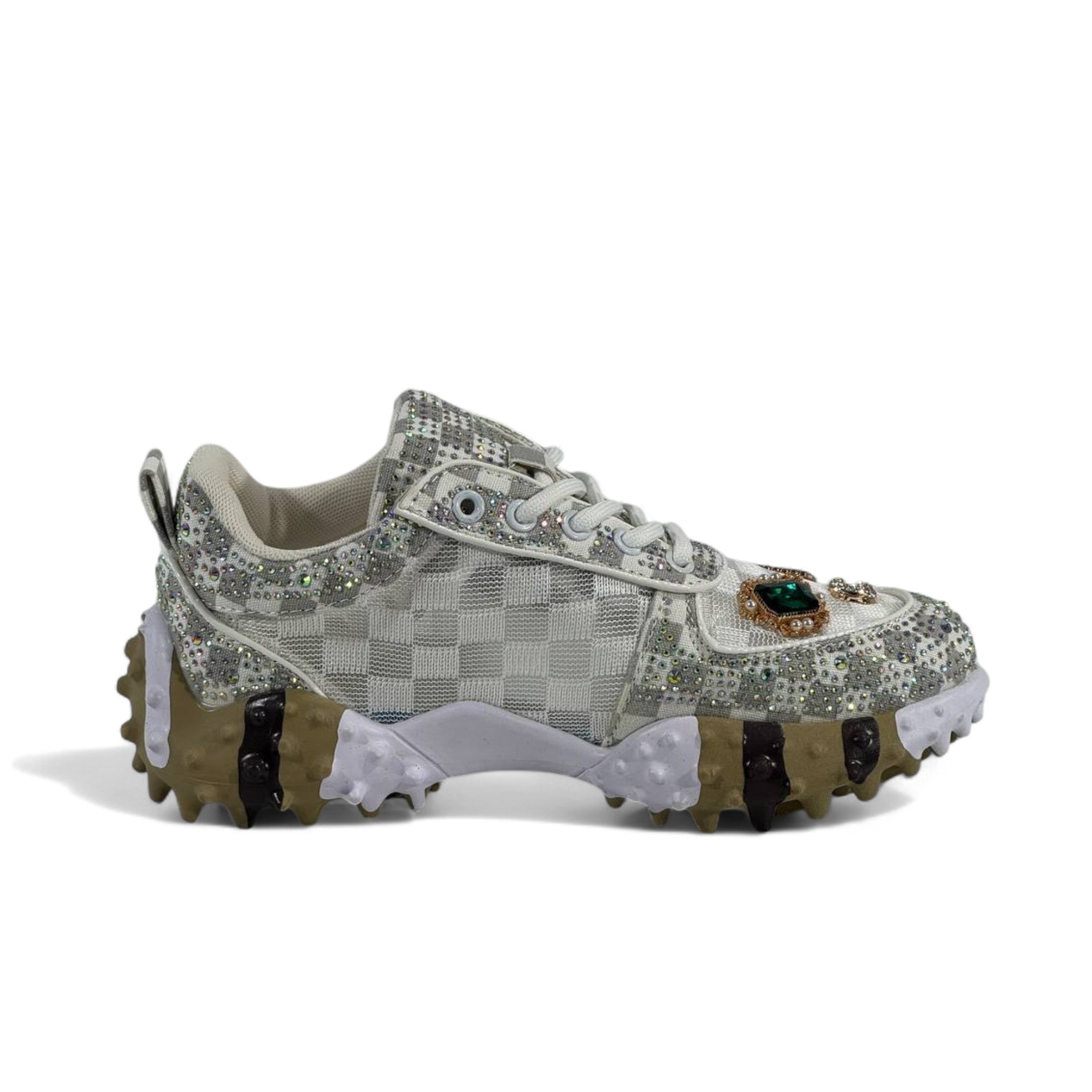 ✨ Gucci Gem-Embellished Chunky Sneakers 👟💎 – Luxury Statement Footwear
