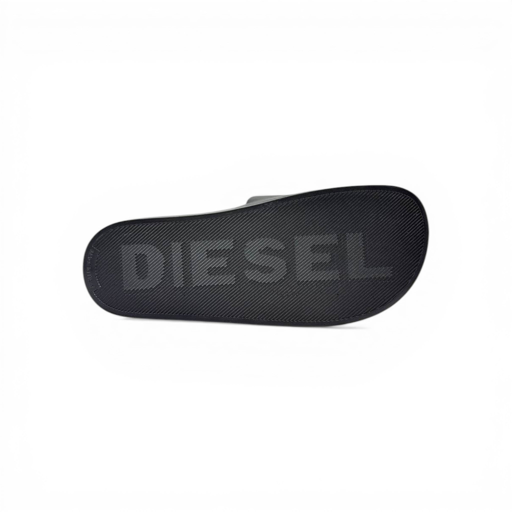 🖤 Diesel Slides – Black & White Logo Edition 🔥🩴