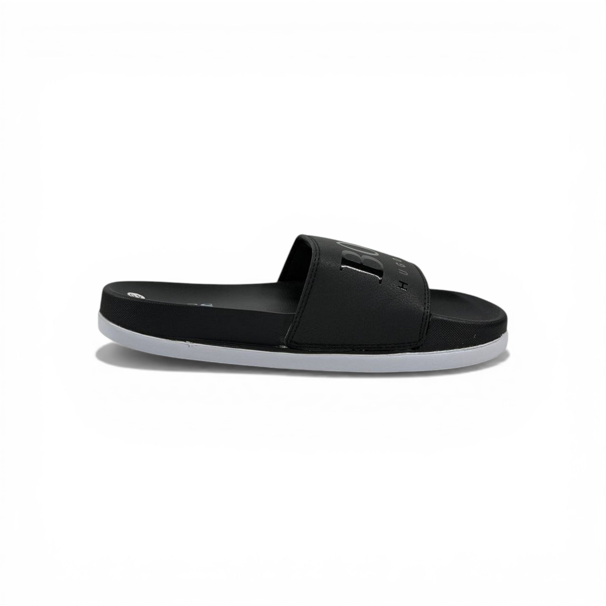 🖤✨ Hugo Boss Slides – All Black Premium Edition 🔥🩴