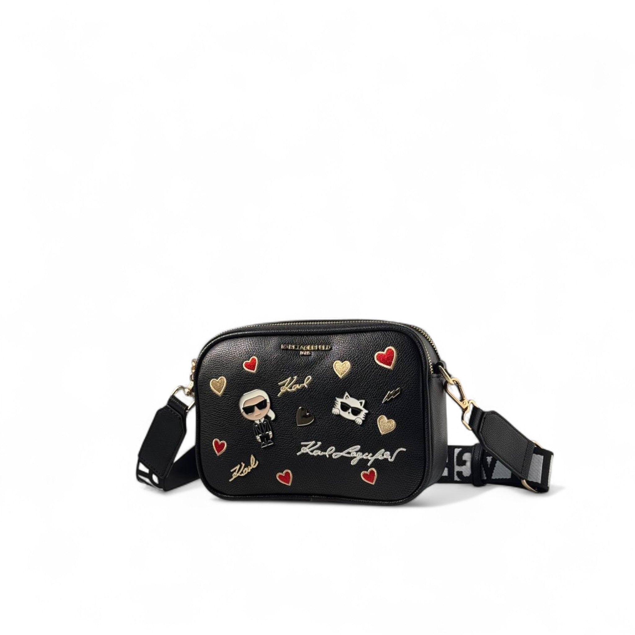 Karl Lagerfeld Black Love Icons Crossbody 🖤🐱
