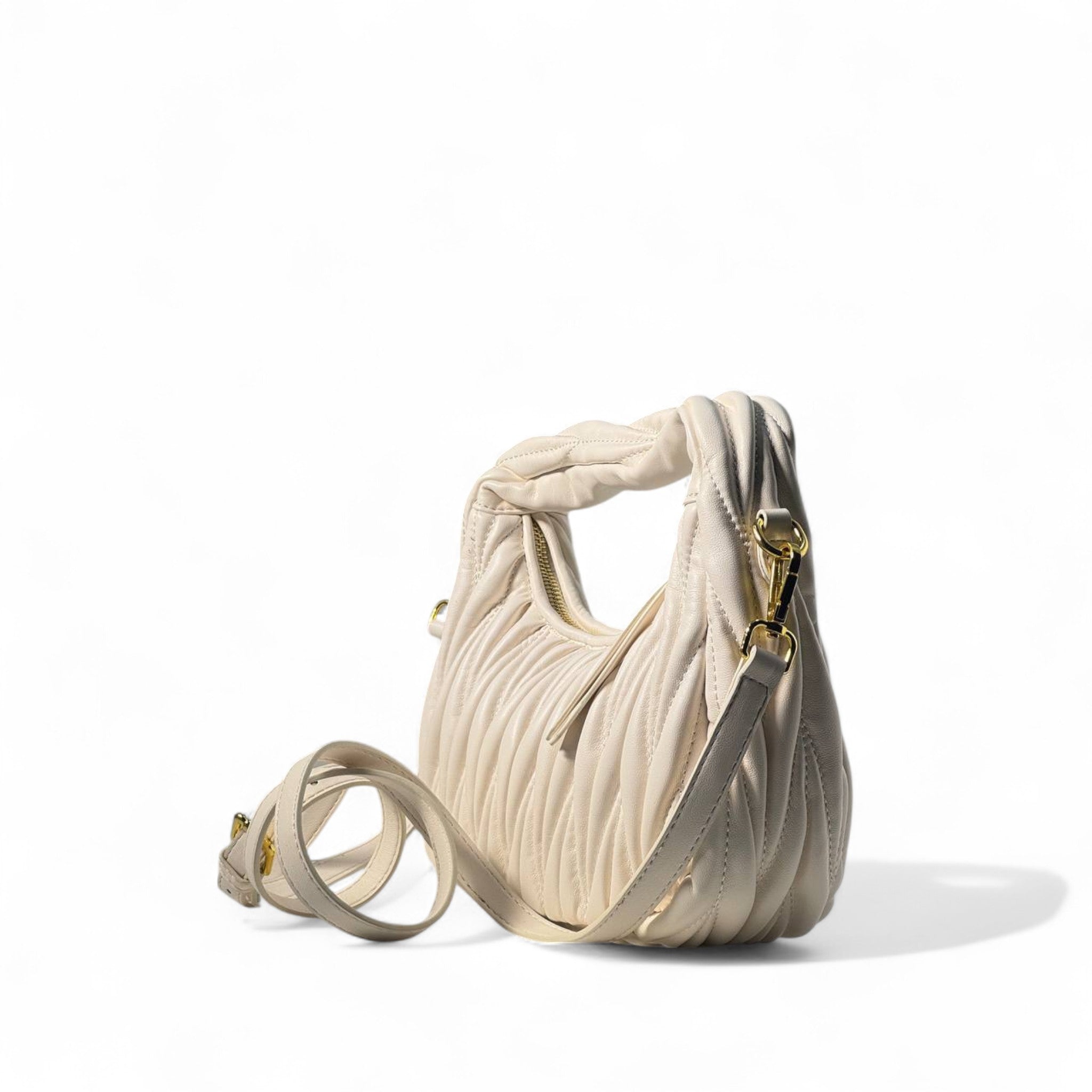Miu Miu Cream Quilted Mini Bag – Elegant & Effortless ✨🤍