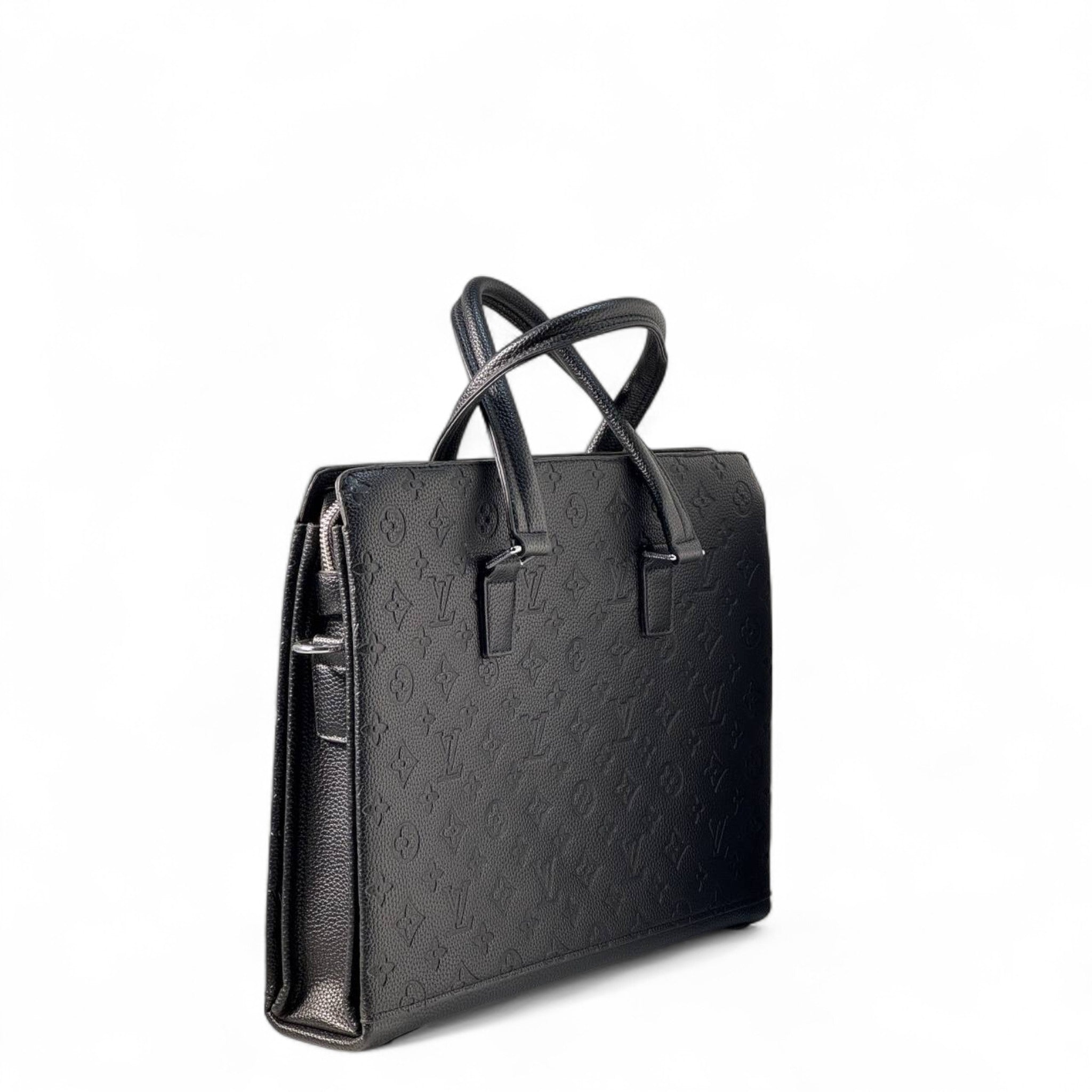 Louis Vuitton Black Monogram Leather Briefcase – Executive Style 🖤💼
