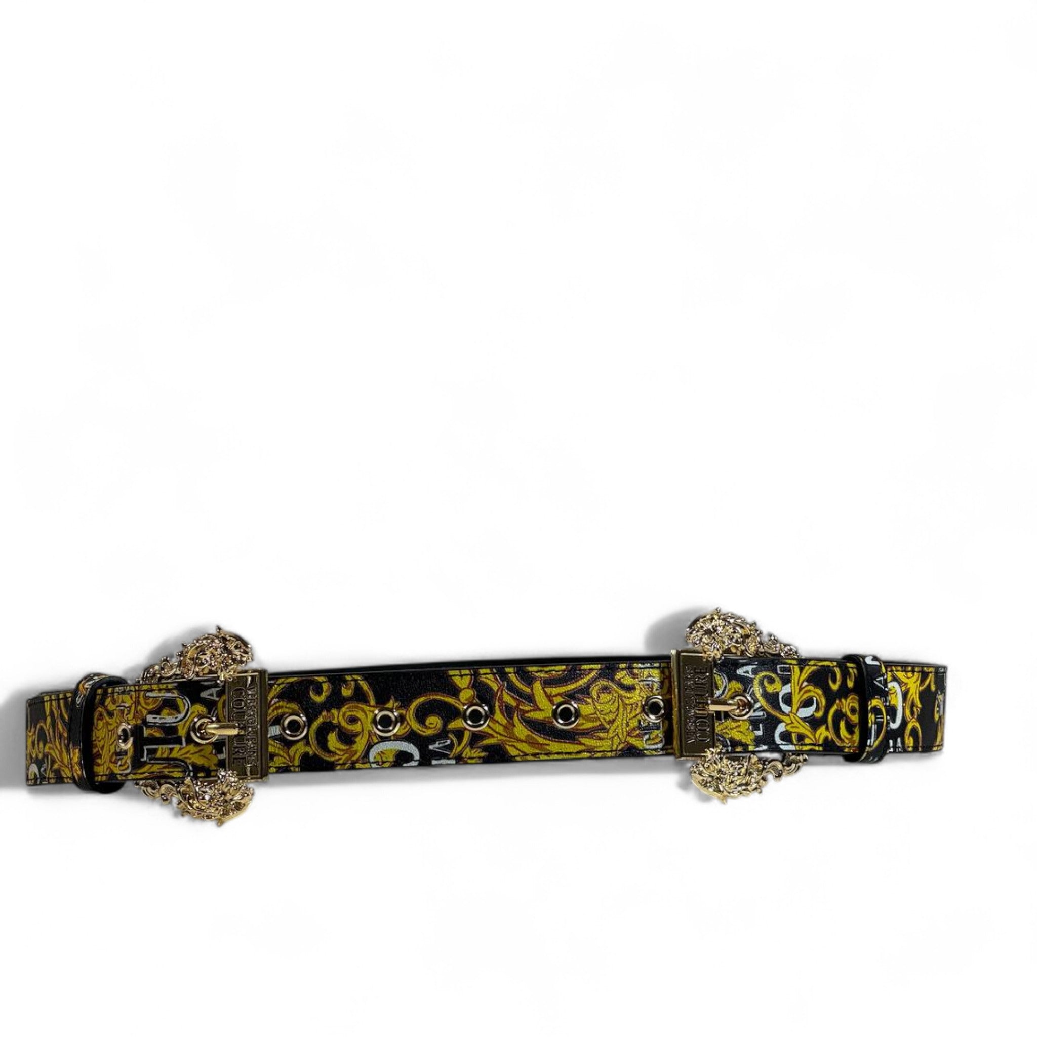 Versace Baroque Black & Gold Belt 🖤✨ | Iconic Luxury Statement