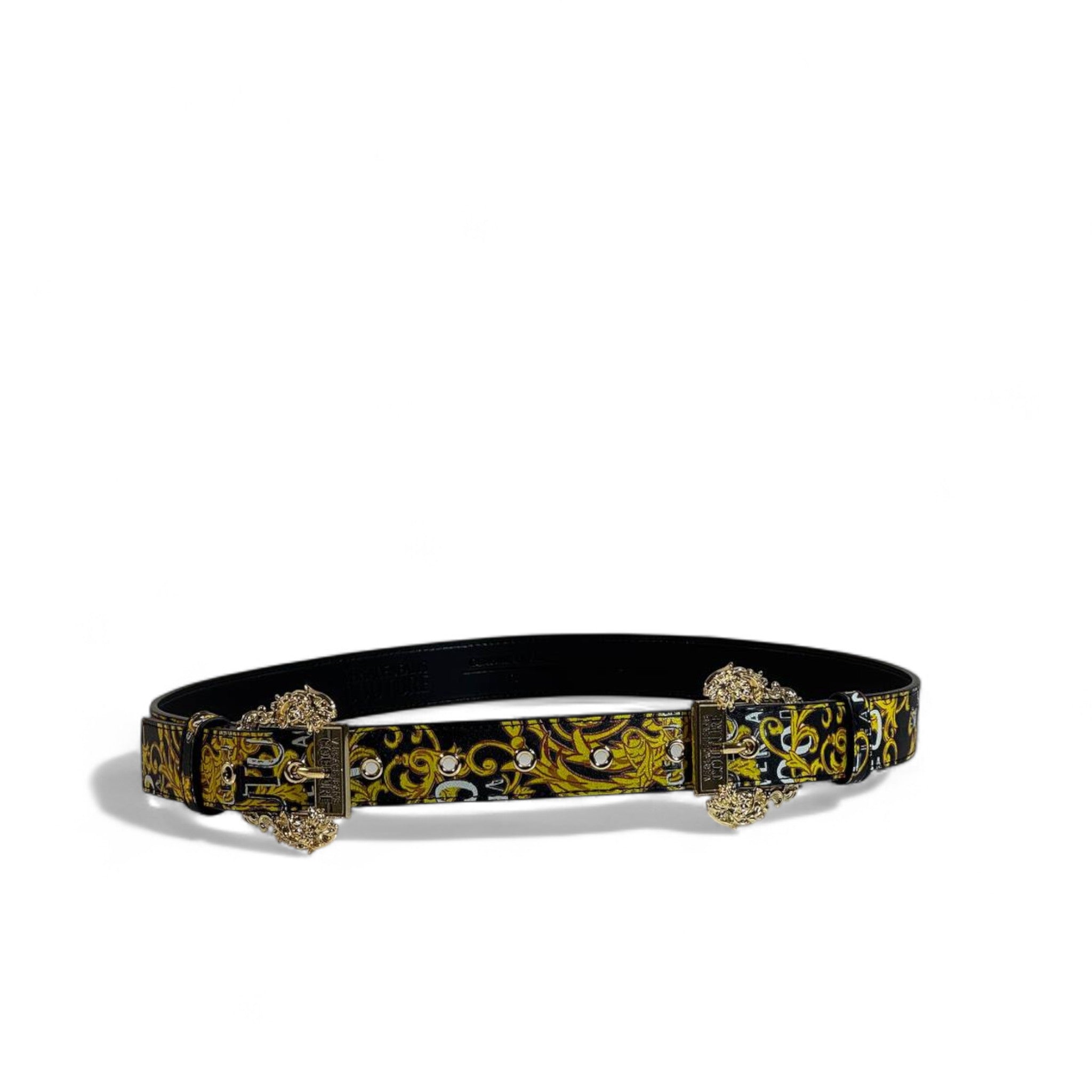 Versace Baroque Black & Gold Belt 🖤✨ | Iconic Luxury Statement