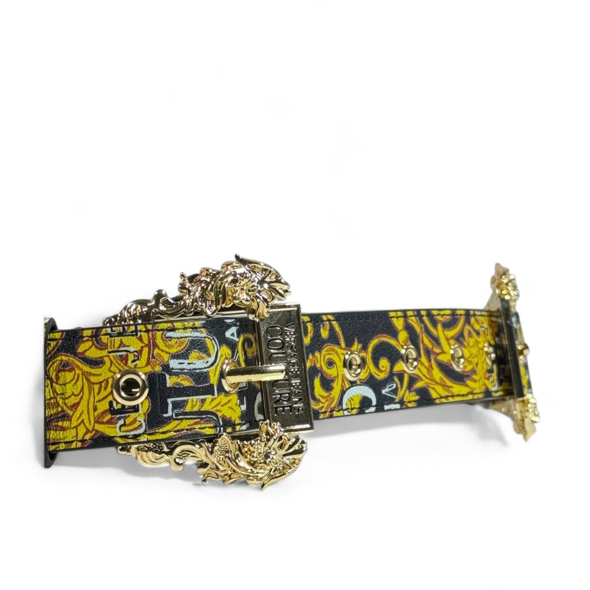 Versace Baroque Black & Gold Belt 🖤✨ | Iconic Luxury Statement
