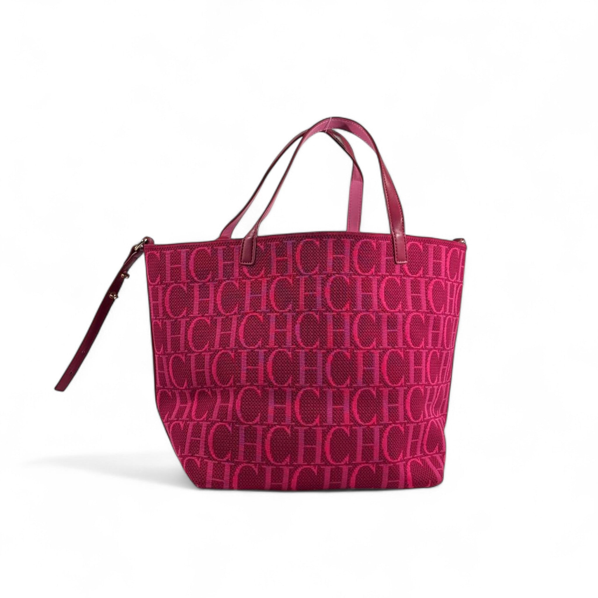 CH Carolina Herrera Fuchsia Tote Bag 💖✨ | Signature CH Monogram • Elegant Everyday Luxury