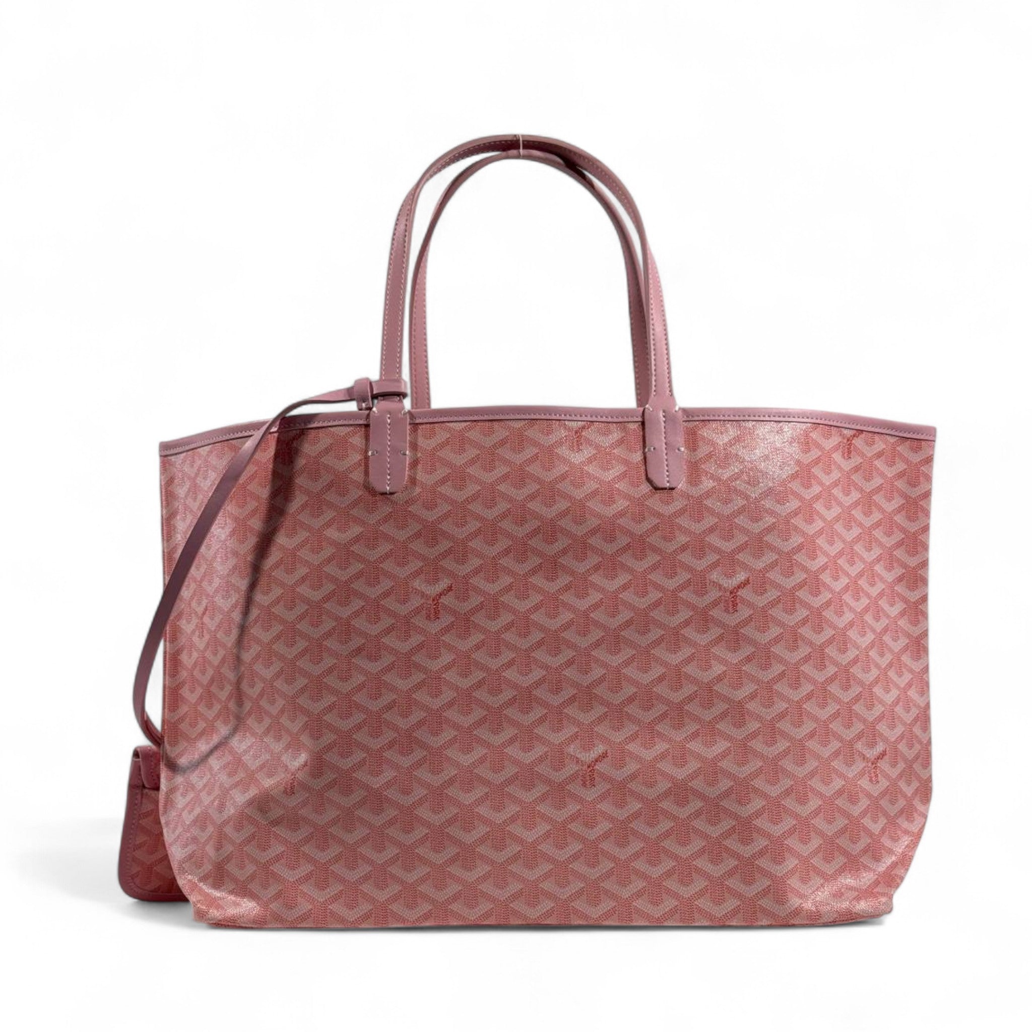 Goyard Tote Bag 💗✨ | Baby Pink • Signature Chevron Pattern • Matching Pouch