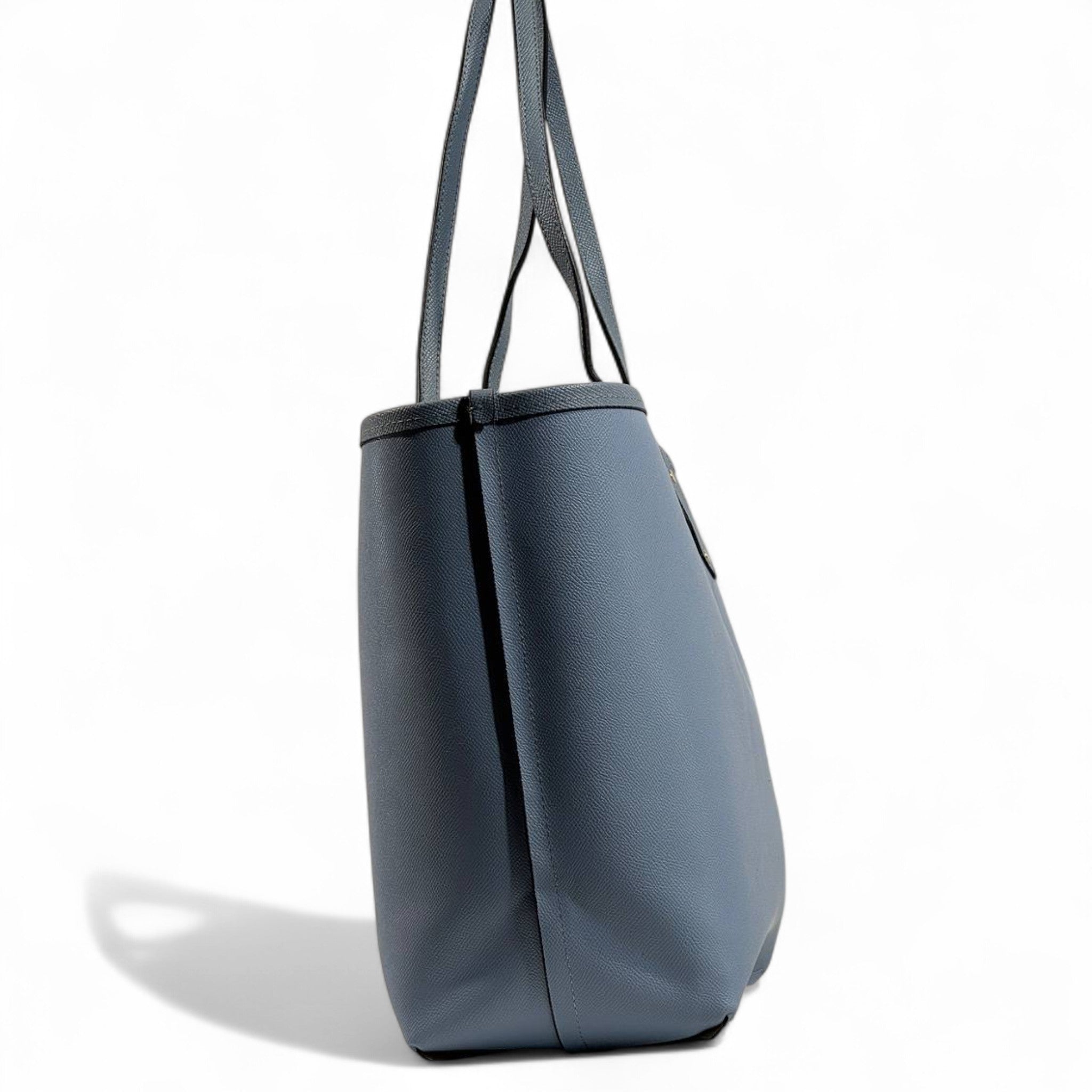 Coach Double-Face Tote Bag 👜💙🤍 | Reversible Beige Monogram & Powder Blue • 2-in-1 Luxury Tote